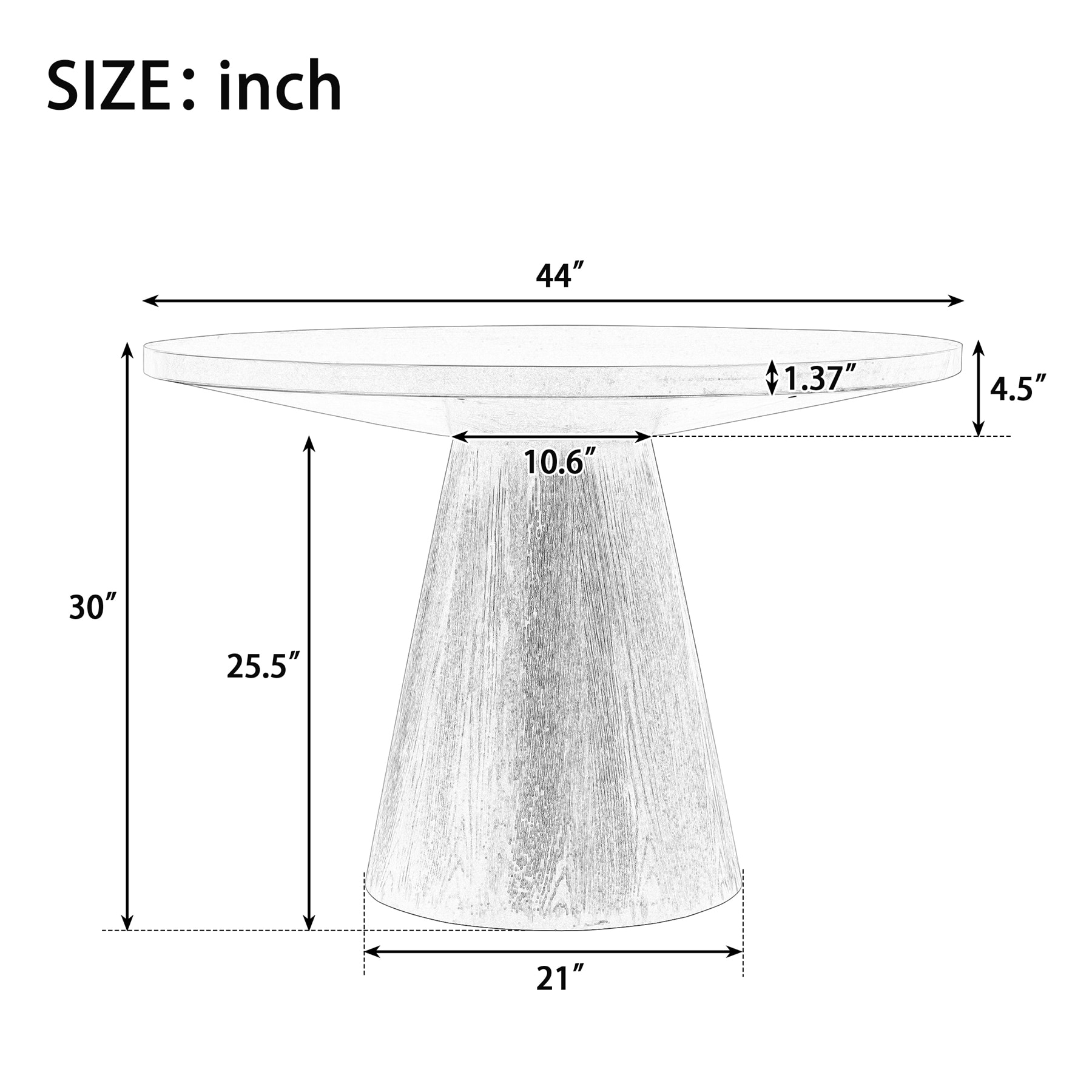 SINOFURN SYA330138BK Dining-Tables - View #3