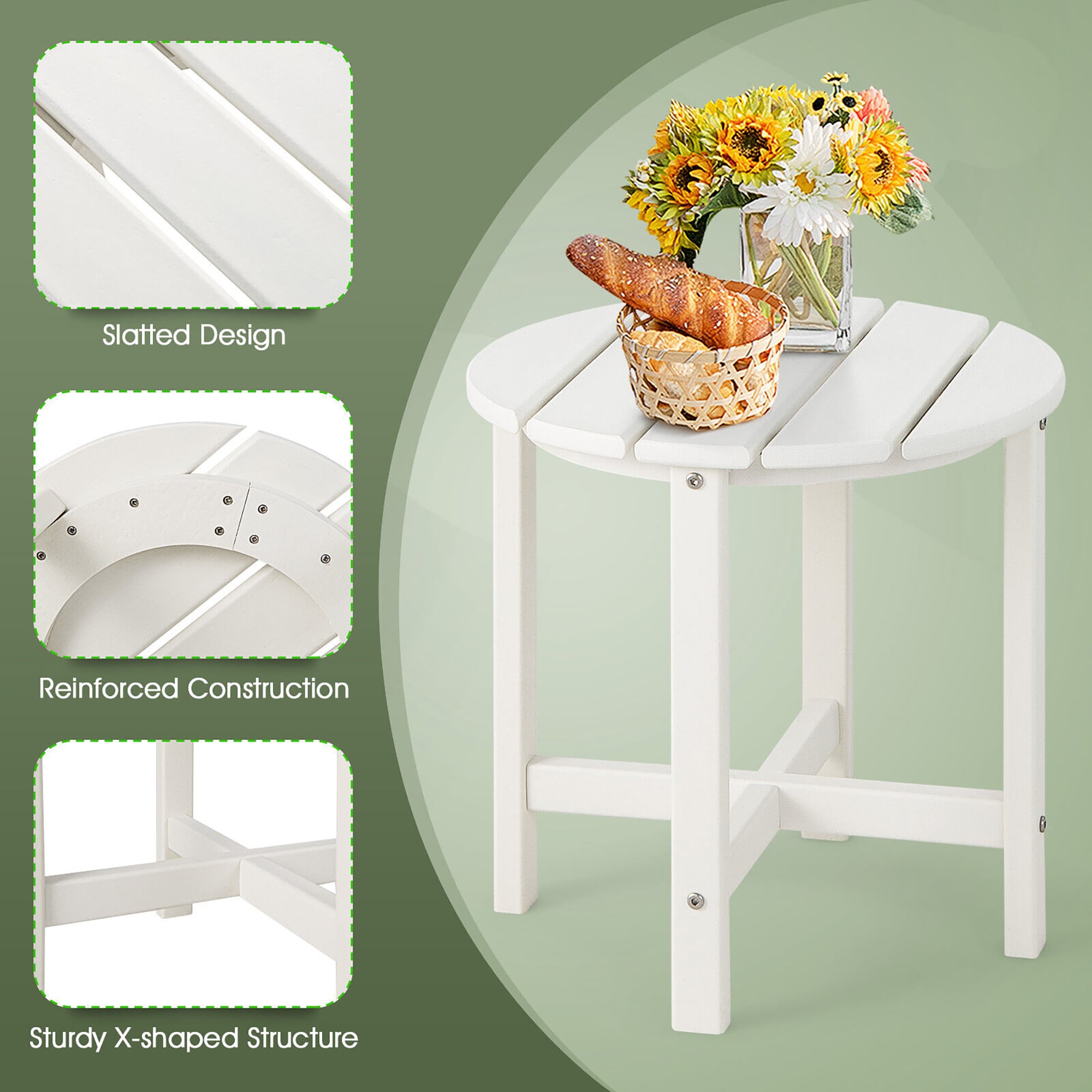 Forclover HYFW-T940WH Patio-Tables - View #6