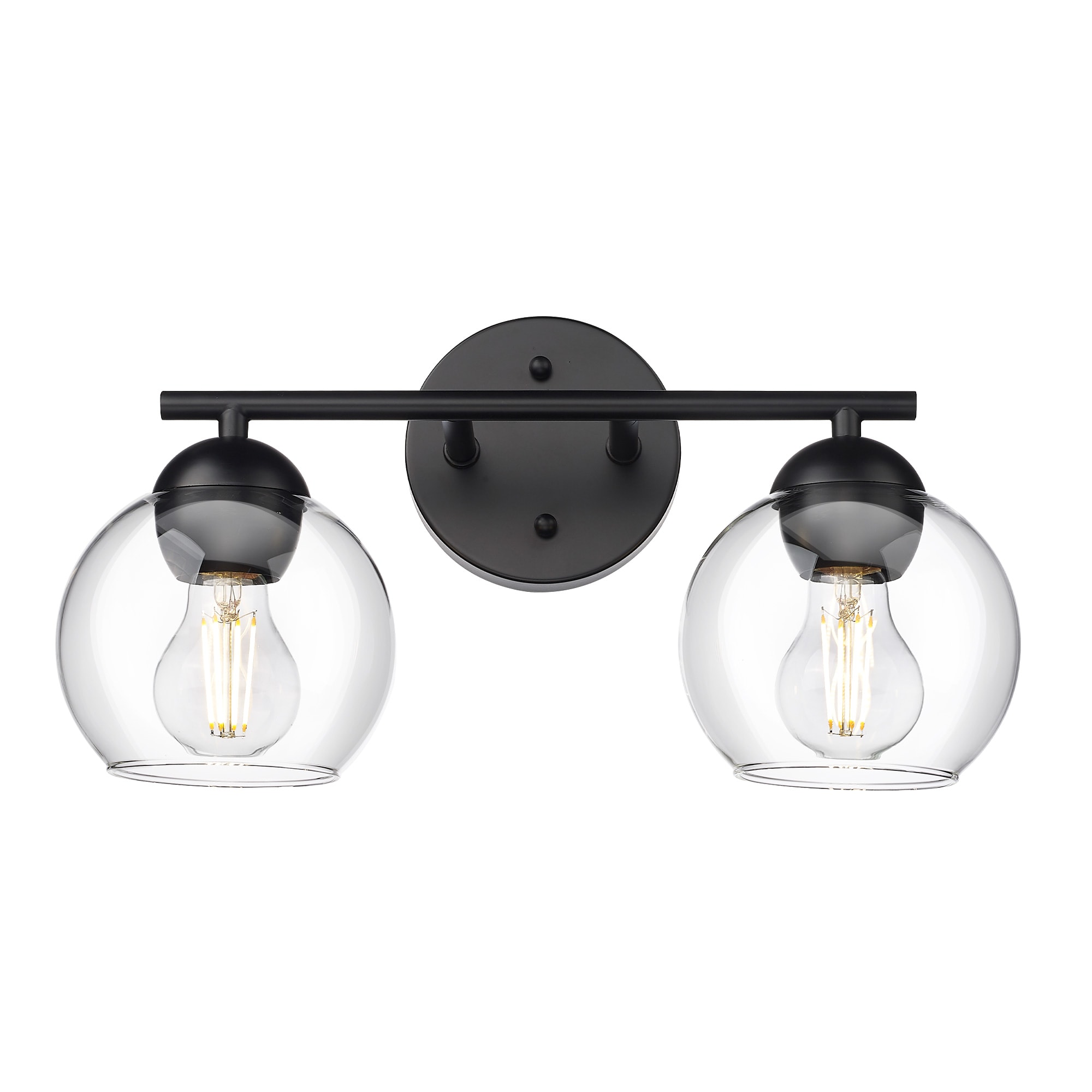LTMATE LS0225-2-VLBK JAZAVA 15.63-in 2 -Light Black Modern/contemporary Vanity light