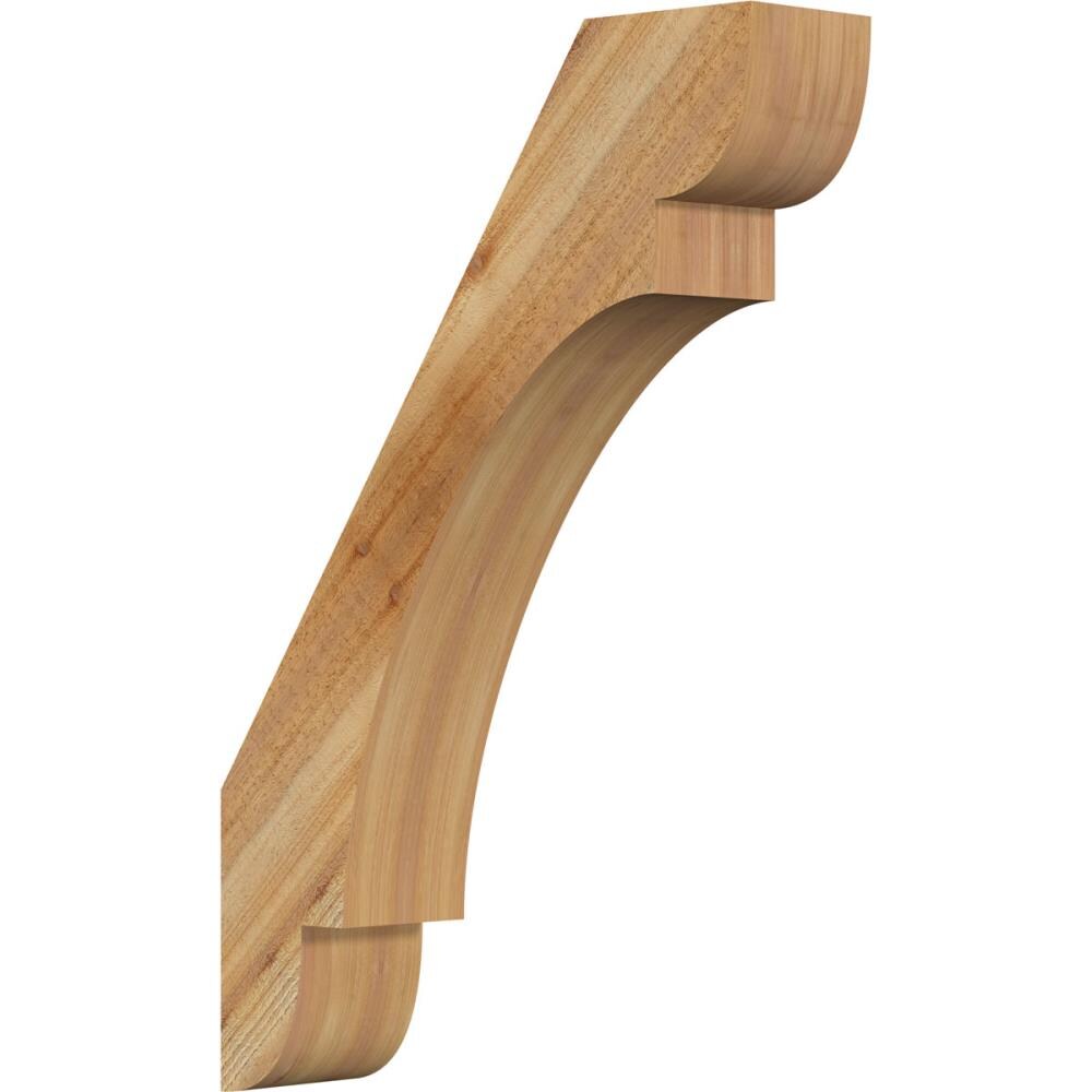 Ekena Millwork BRC06X24X36OLY00RWR 6-in x 24-in x 36-in Western Red Cedar Unfinished Wood Olympic Rough Sawn Knee Brace