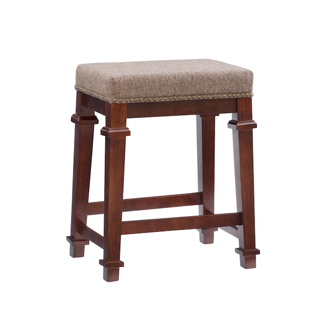 Linon Kennedy Backless Tweed Counter, Backless Cream Counter Stools