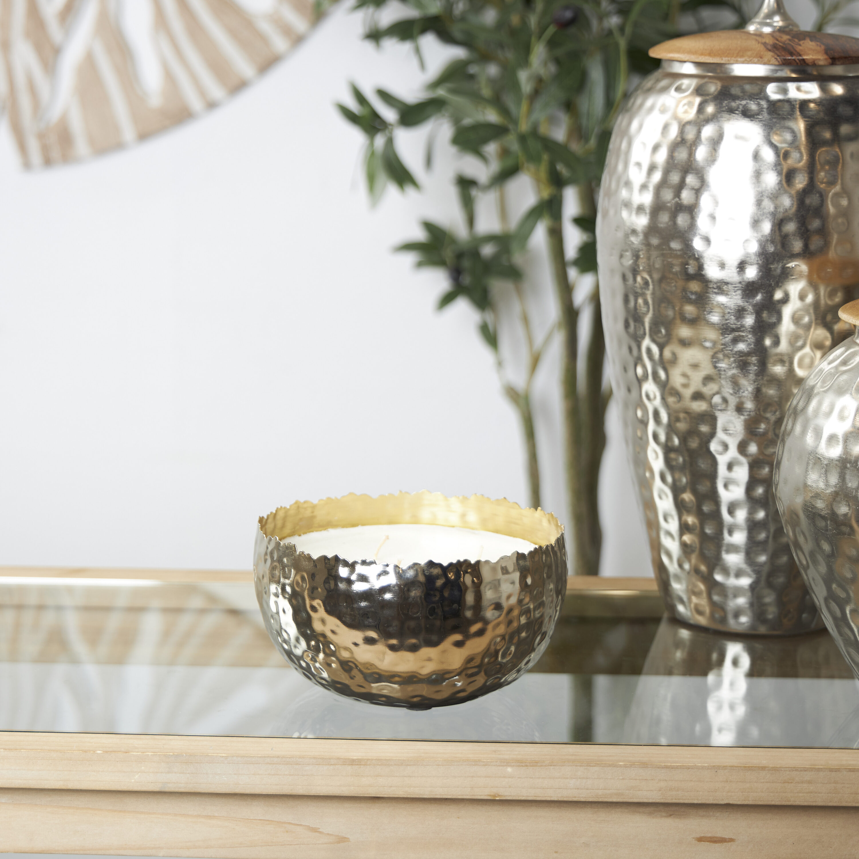 Grayson Lane 820797 Vanilla Marshmallow Silver Votive candle