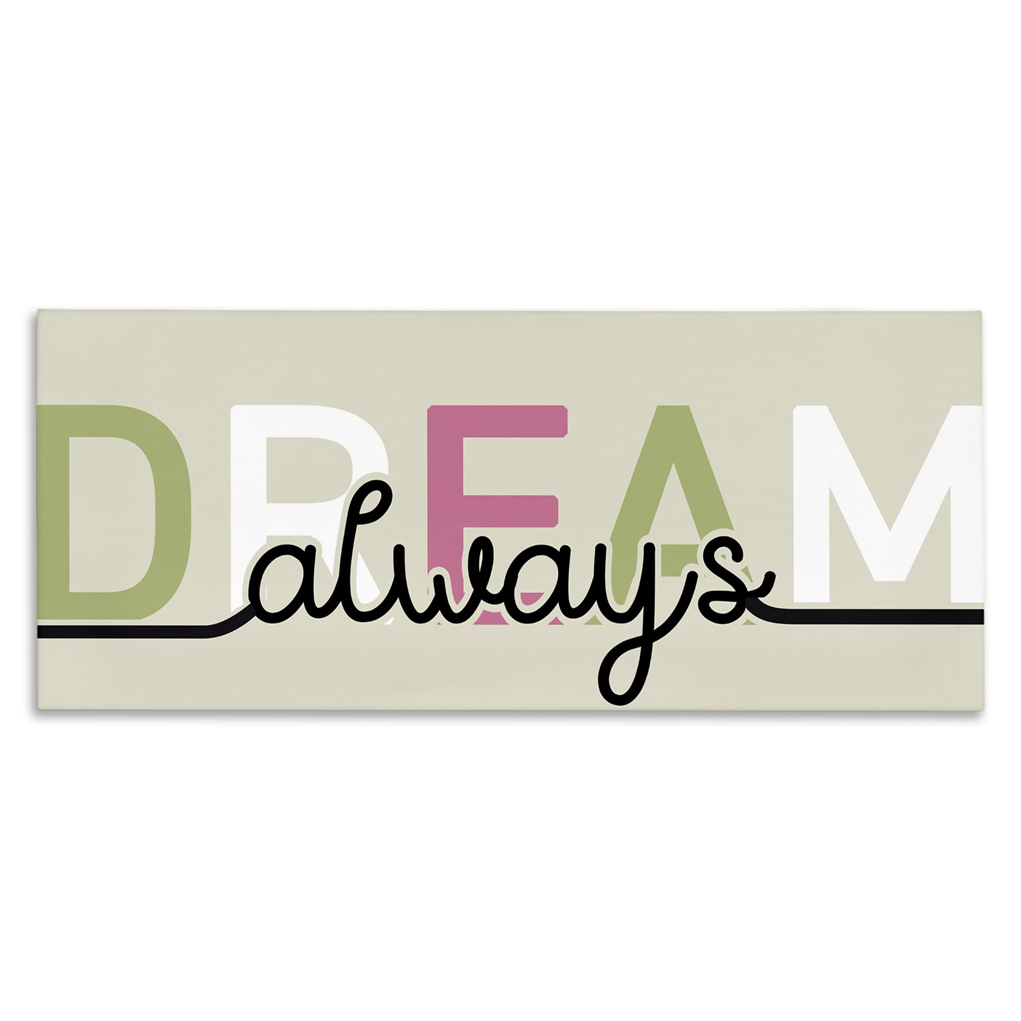 Stupell Industries BS-425-CN-13X30 Muted Dream Always Canvas Wall Art By Kim Allen 30 x 13