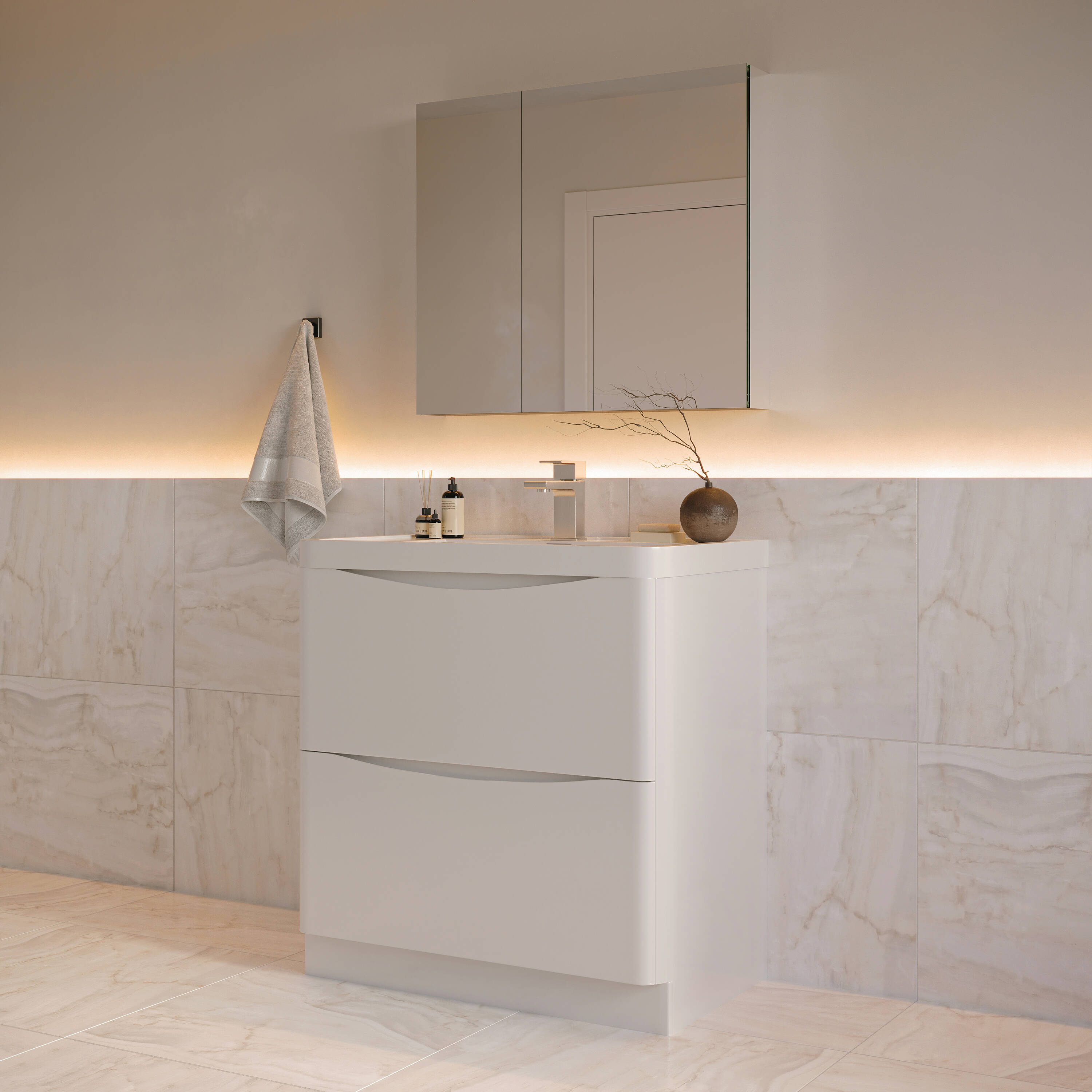 Fresca FVN9132WH Bath-Vanity-Combo - View #4