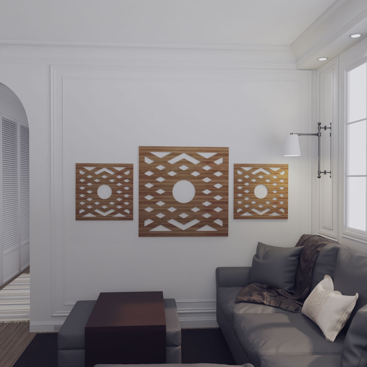 Ekena Millwork CMWP24X24X0250CHWA Ceiling-Medallions - View #15