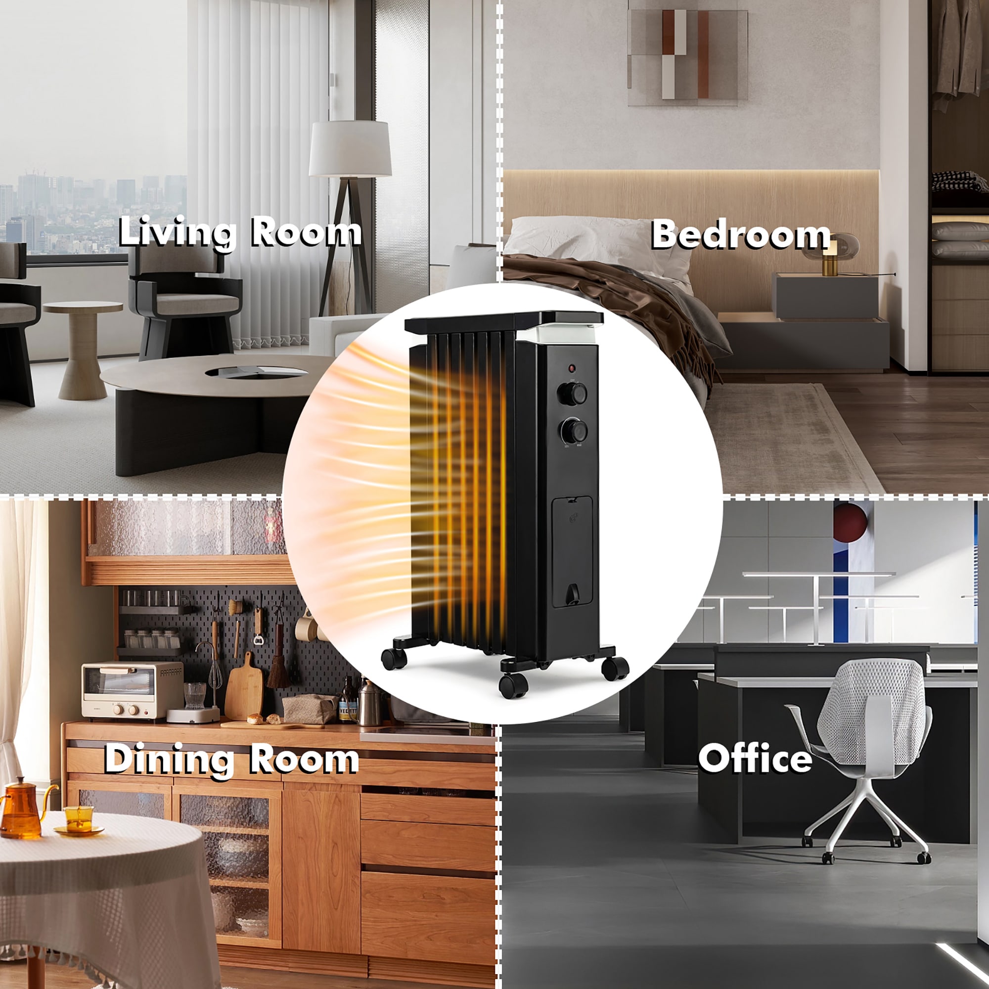 Goplus ES10202US-BK Portable-Electric-Heat - View #7