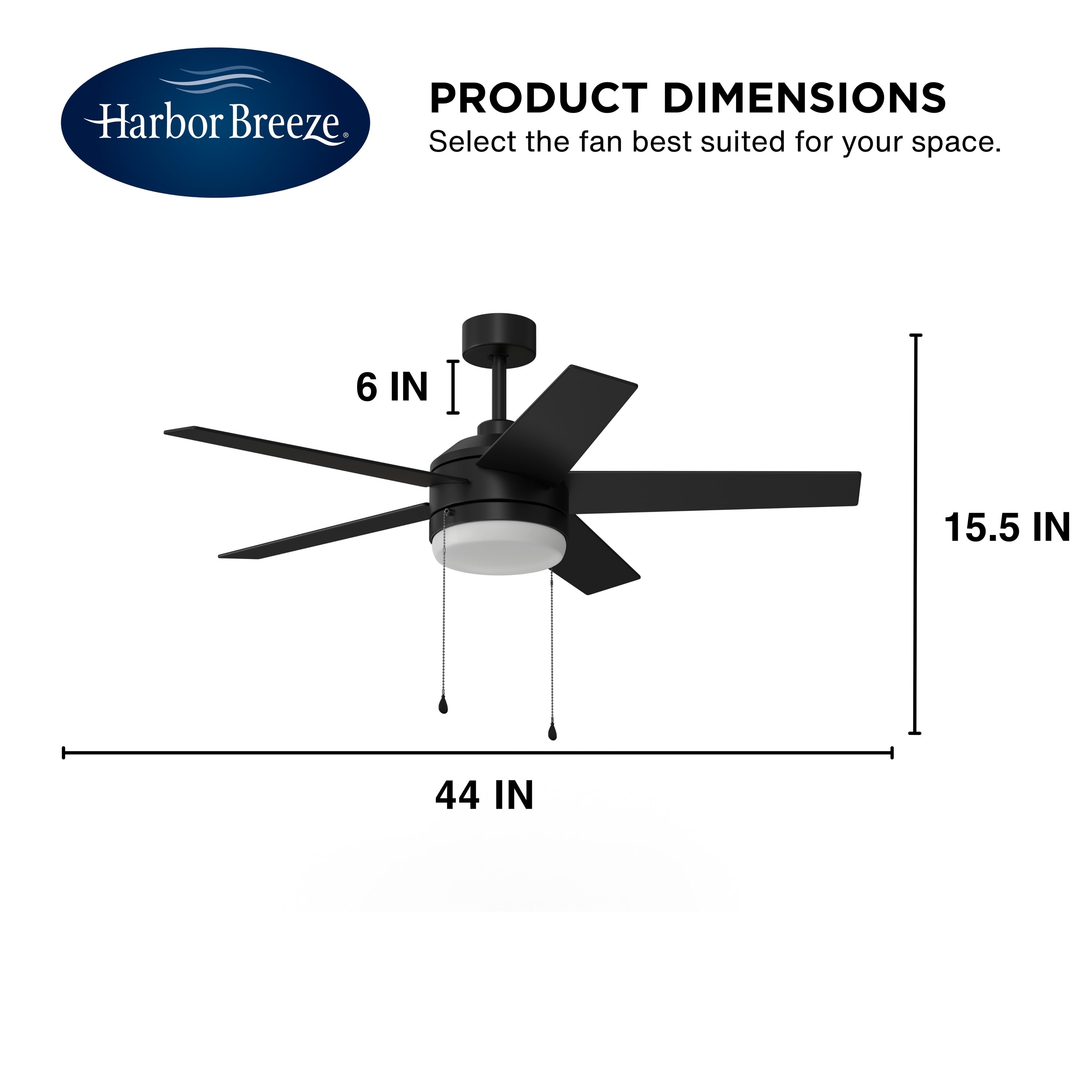 Harbor Breeze FLA44MBK5L Ceiling-Fans - View #11
