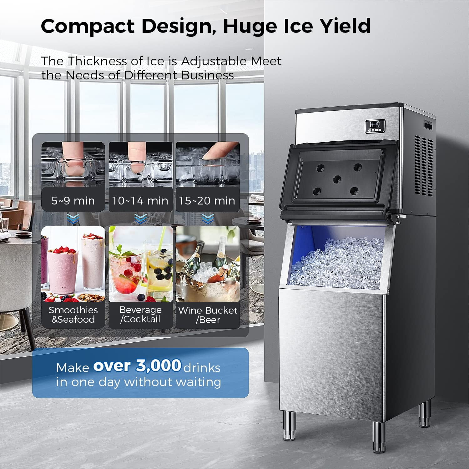 COWSAR LSZ58IM160S Ice-Makers - View #3