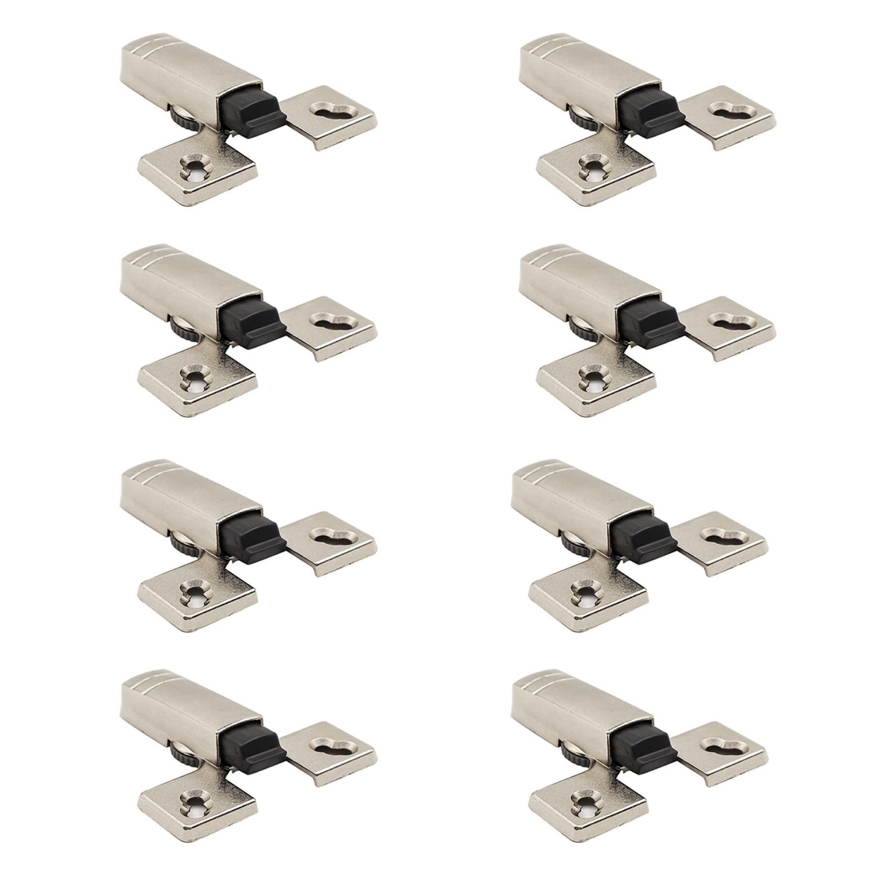 Etokfoks  8 Pack Silver Soft Close Cabinet Door Damper Adjustable Cushion Hinge Cup Quiet Close Mechanism for Overlay