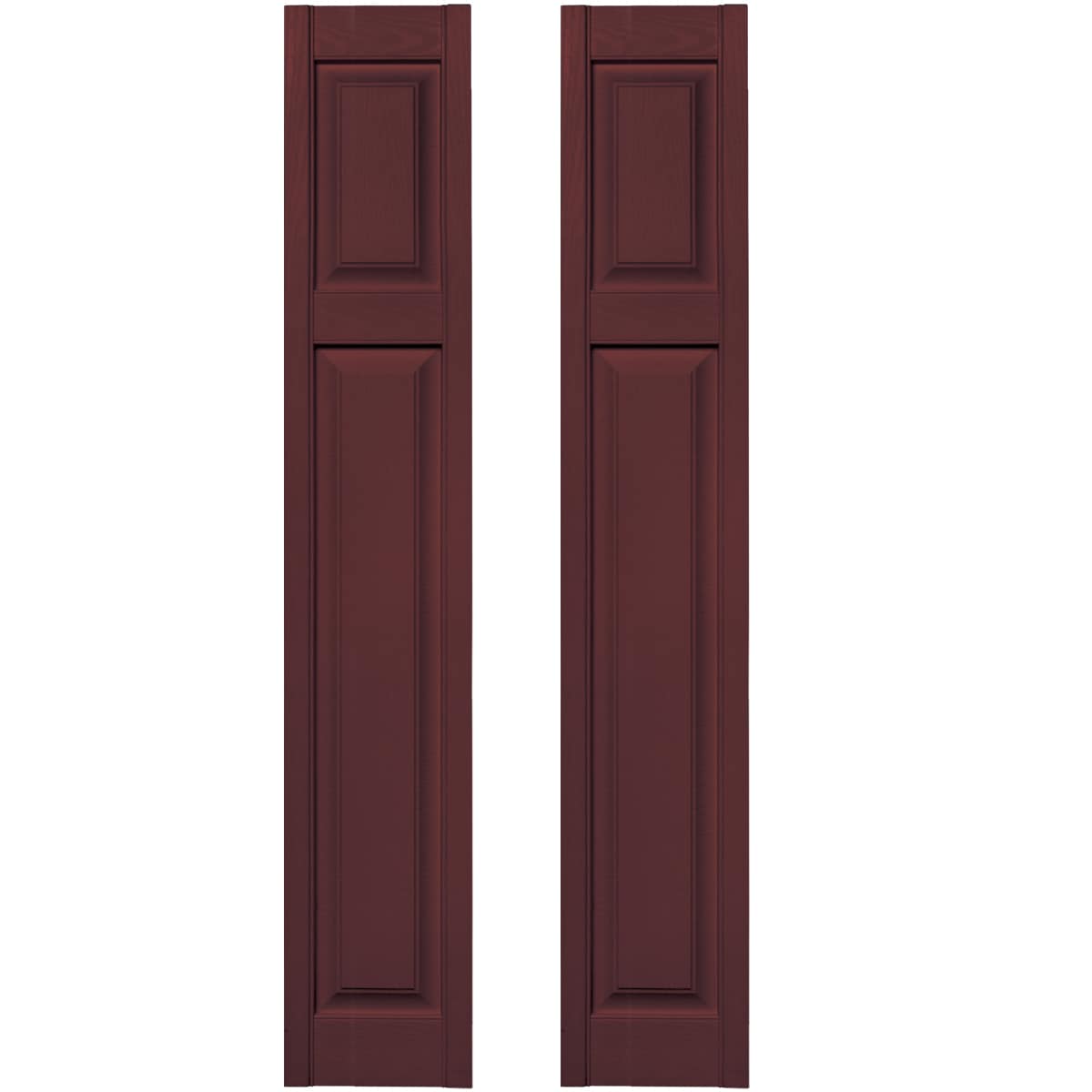 Vantage V4712167167 12-in W x 66.75-in H Cranberry Exterior Shutters