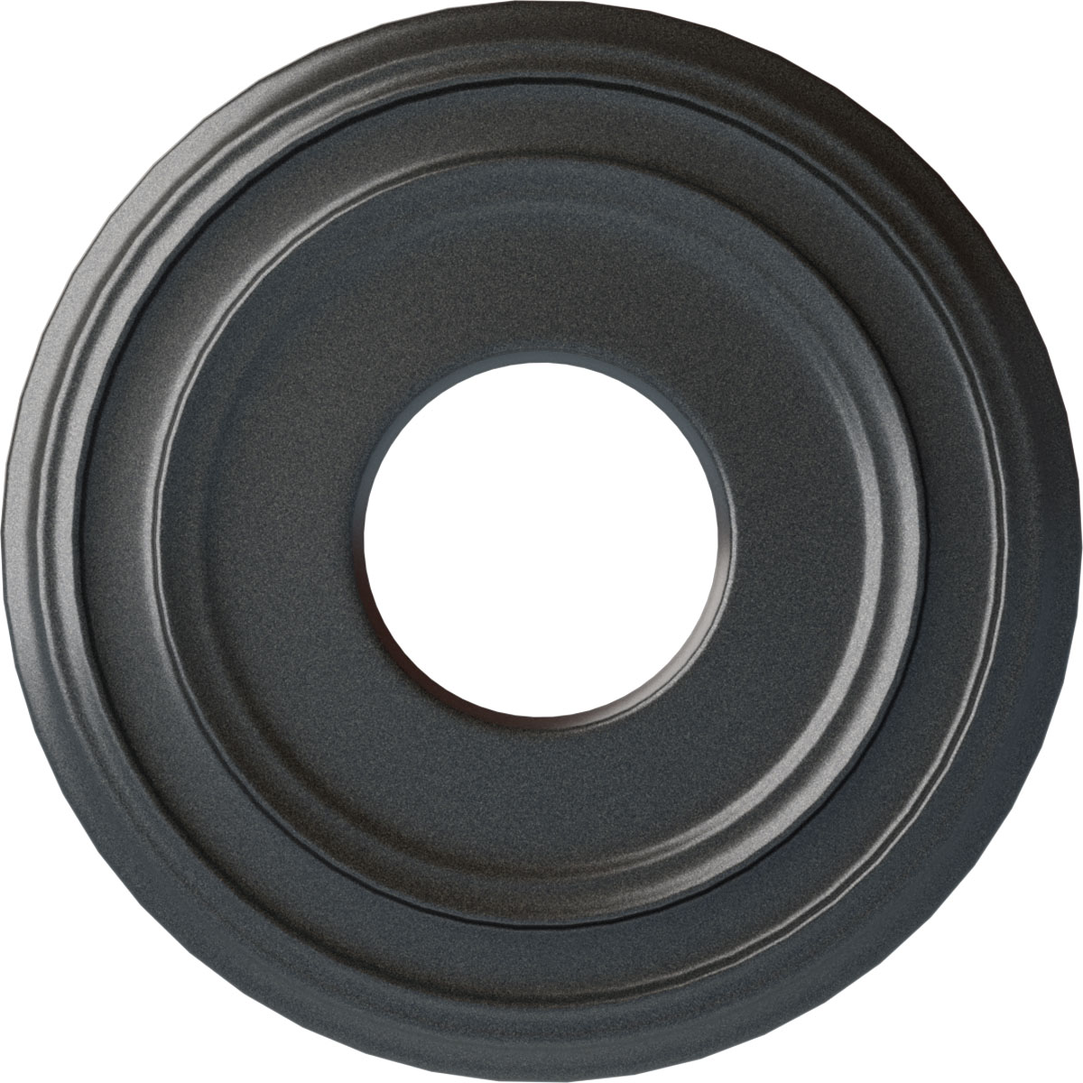 Ekena Millwork CM12CLPES Classic 12.375-in W x 12.375-in L Painted Pewter Polyurethane Whole Ceiling Medallion