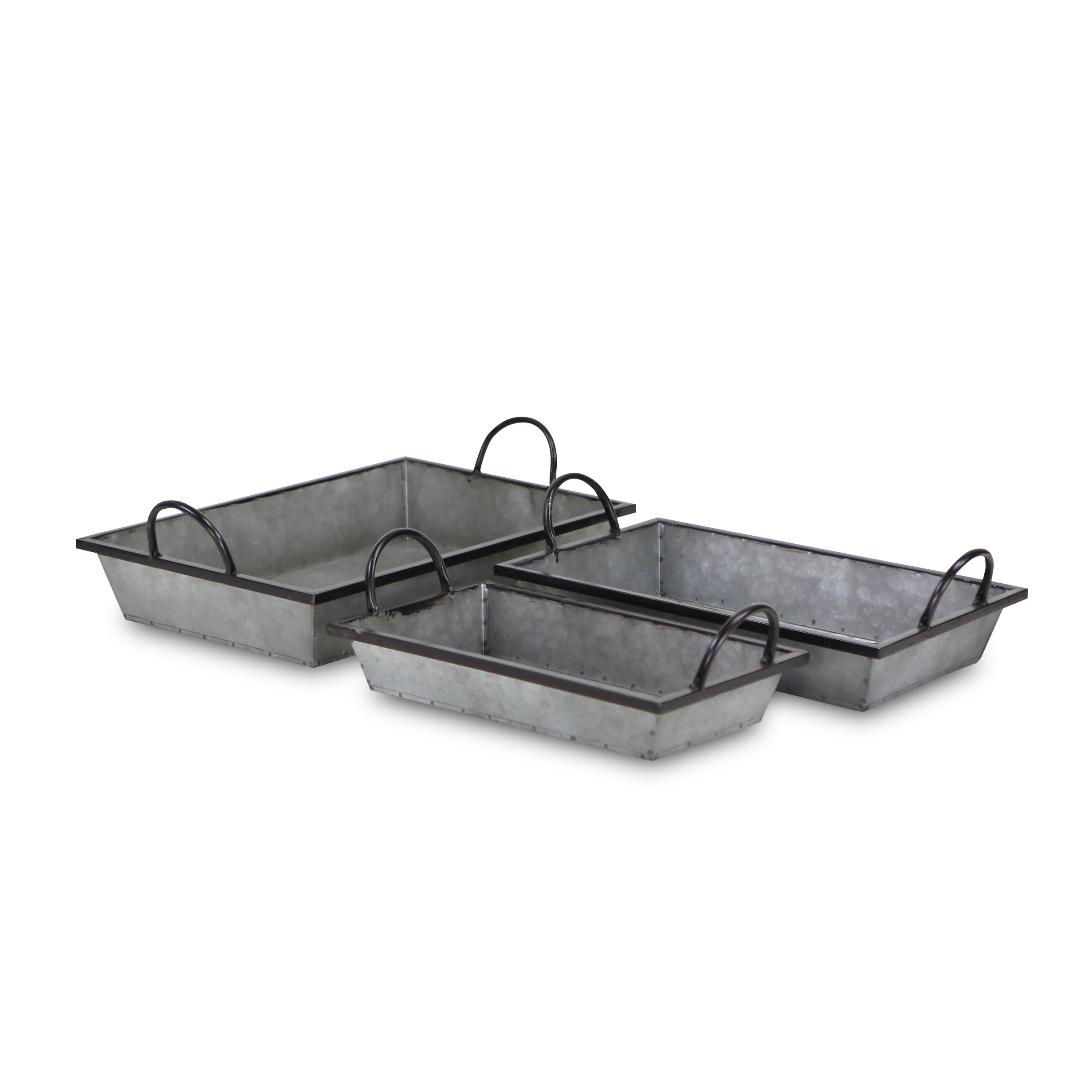Cheung's FP-4002-3 Trays and caddies 11.75-in x 17.75-in Silver Rectangle Serving Tray