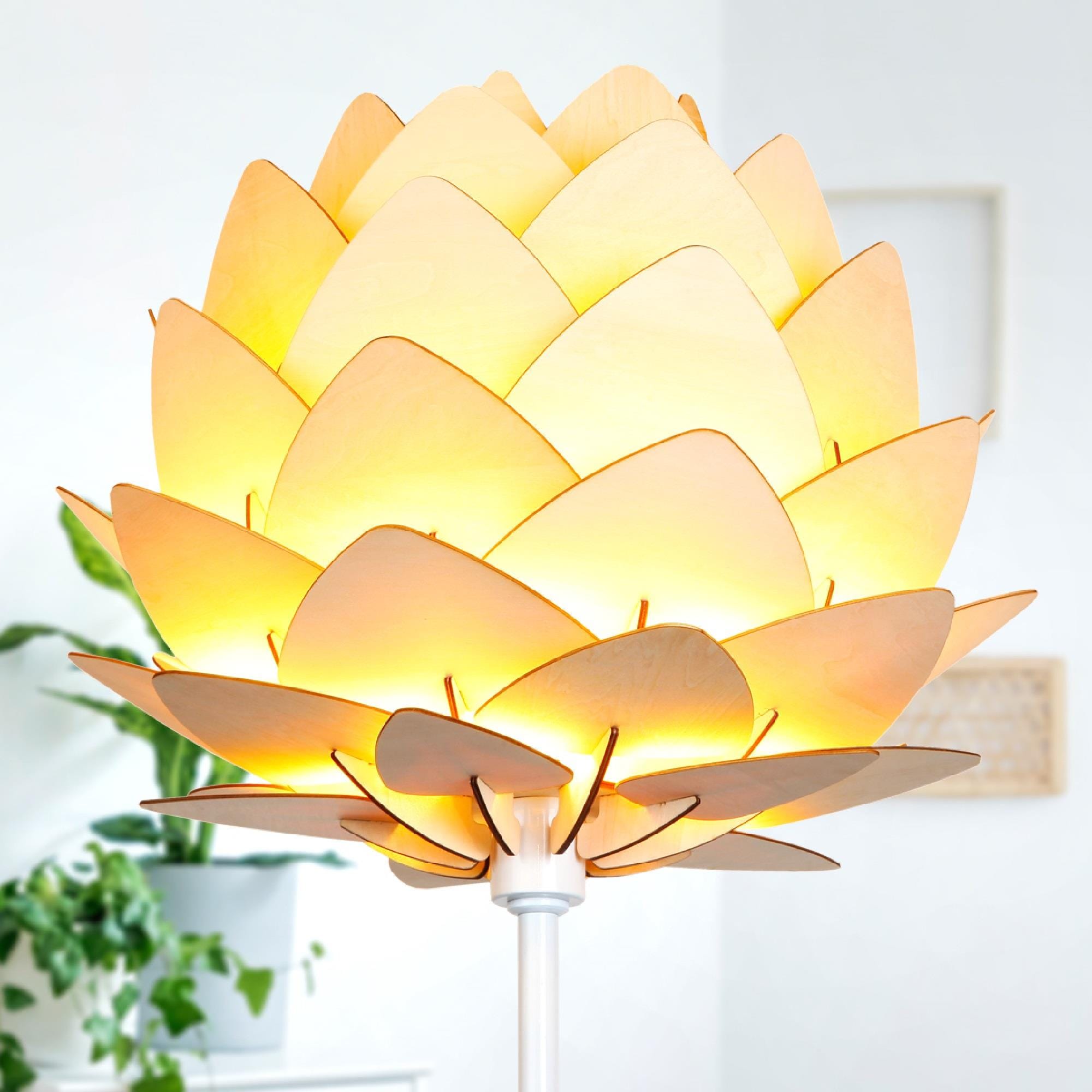 White 66" Torchiere Floor Lamp with Google Assistant for Kids