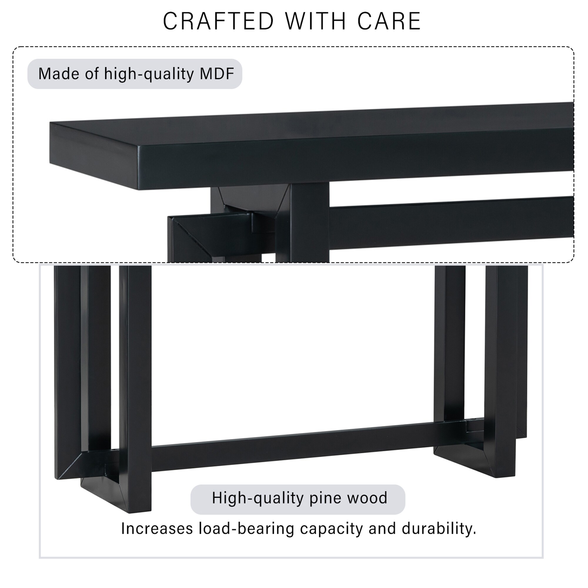 SINOFURN SYA020299BN Console-Sofa-Tables - View #6