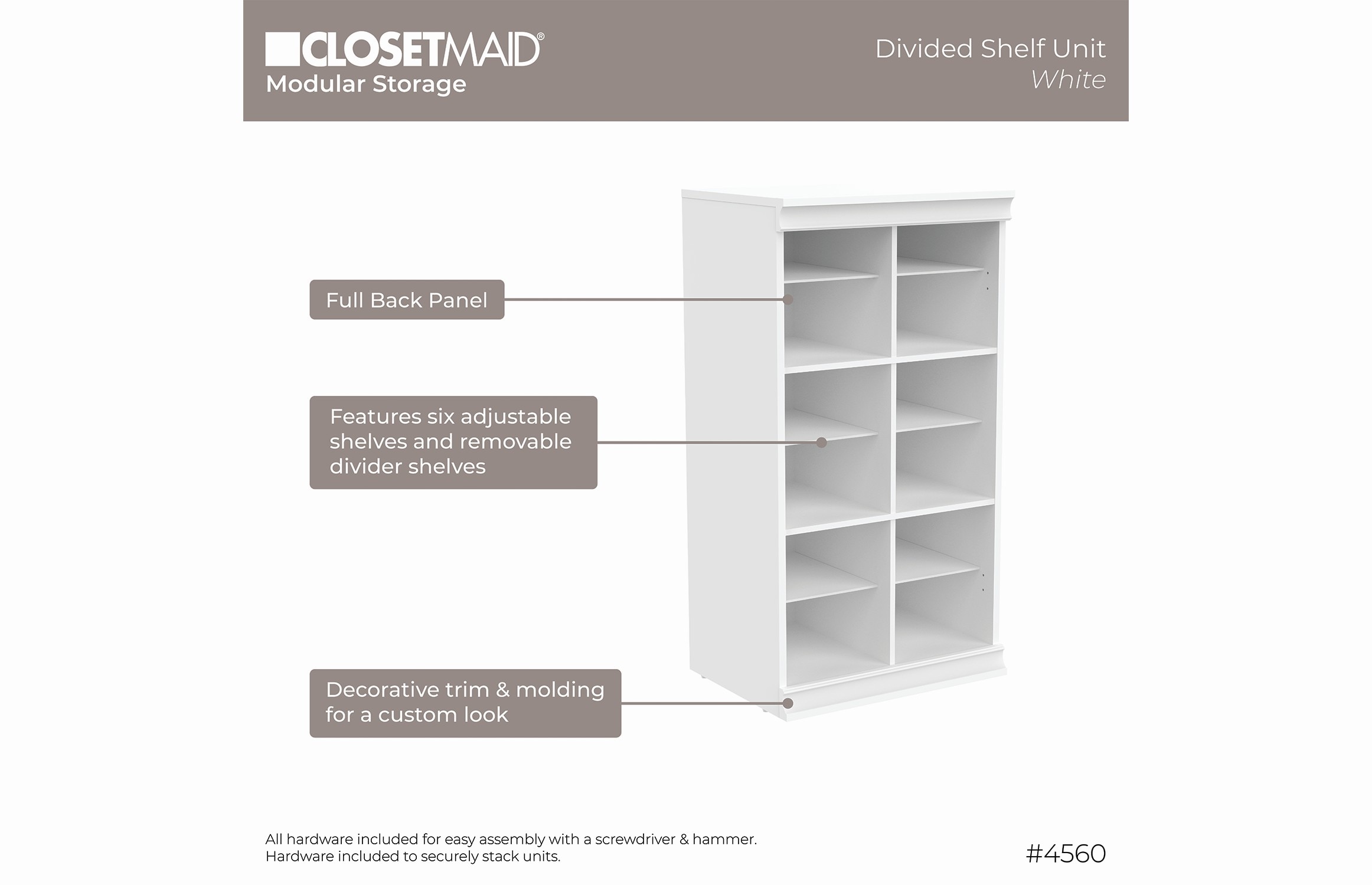 ClosetMaid 456000 Wood-Closet-Tower - View #7