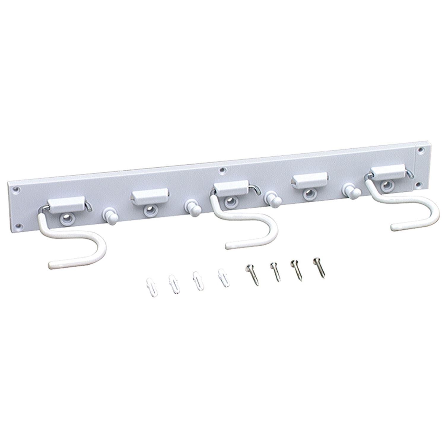 Mayfair by Bemis Crawford 16 in. L White Steel Adjustable Storage Organizer Rack 12 lb. cap. 1 pk