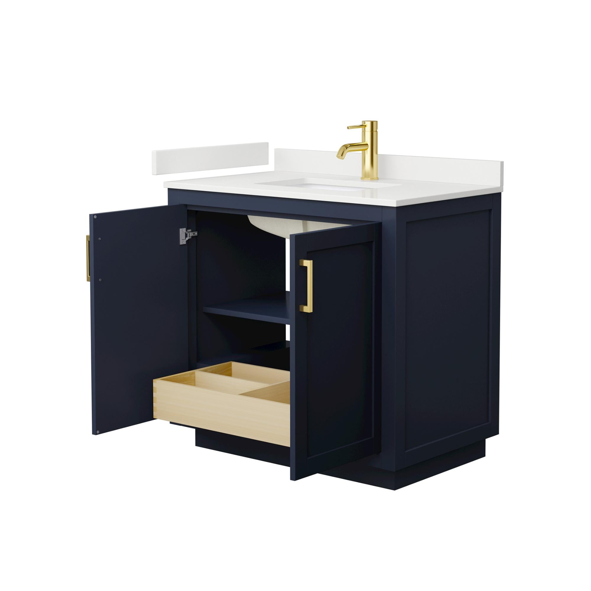 Wyndham Collection WCF292936SBLWQUNSMXX Bath-Vanity-Combo - View #3