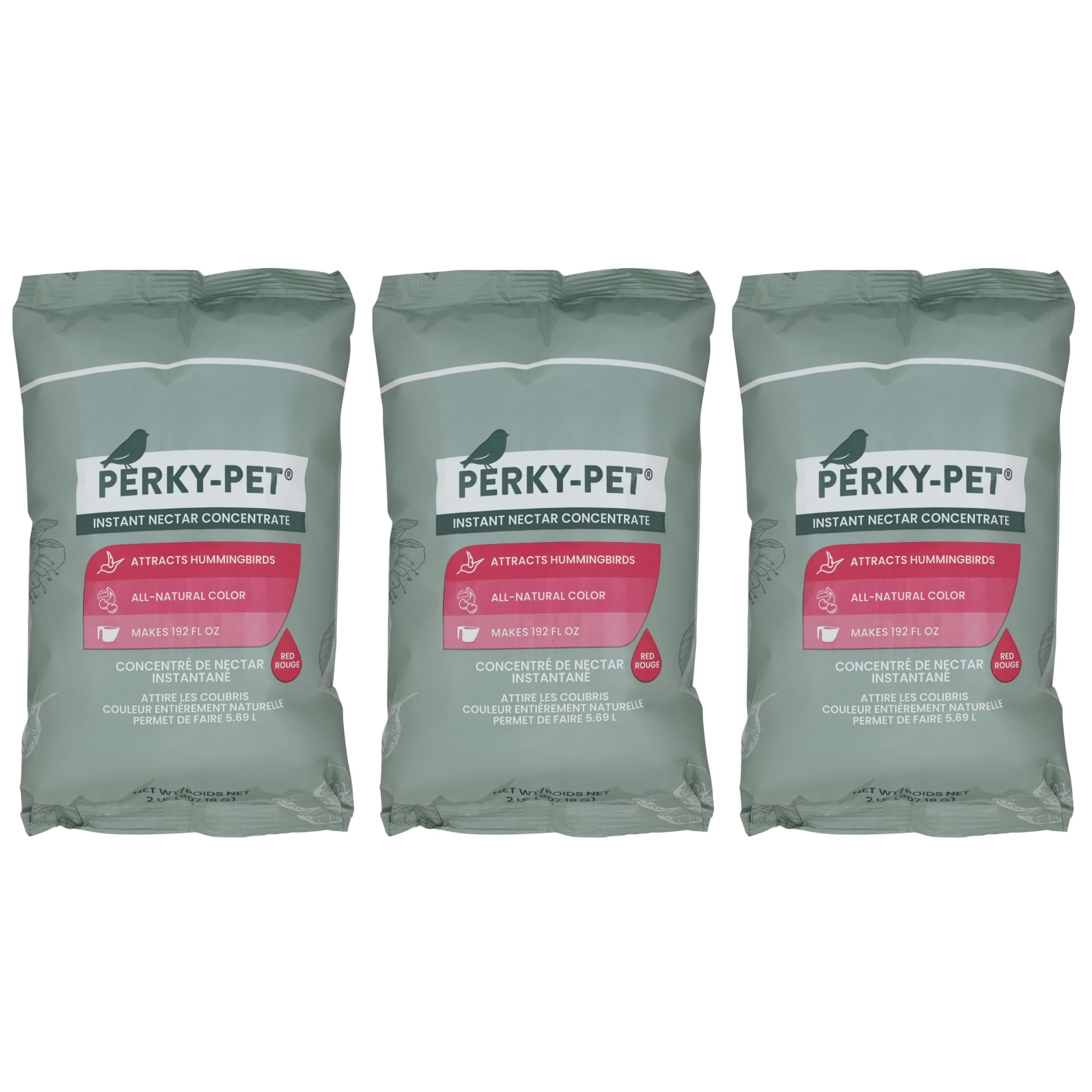 Perky-Pet Perky Pet 244-3 Red 3 Pack 244SFB Original Instant Hummingbird Nectar Concentrate