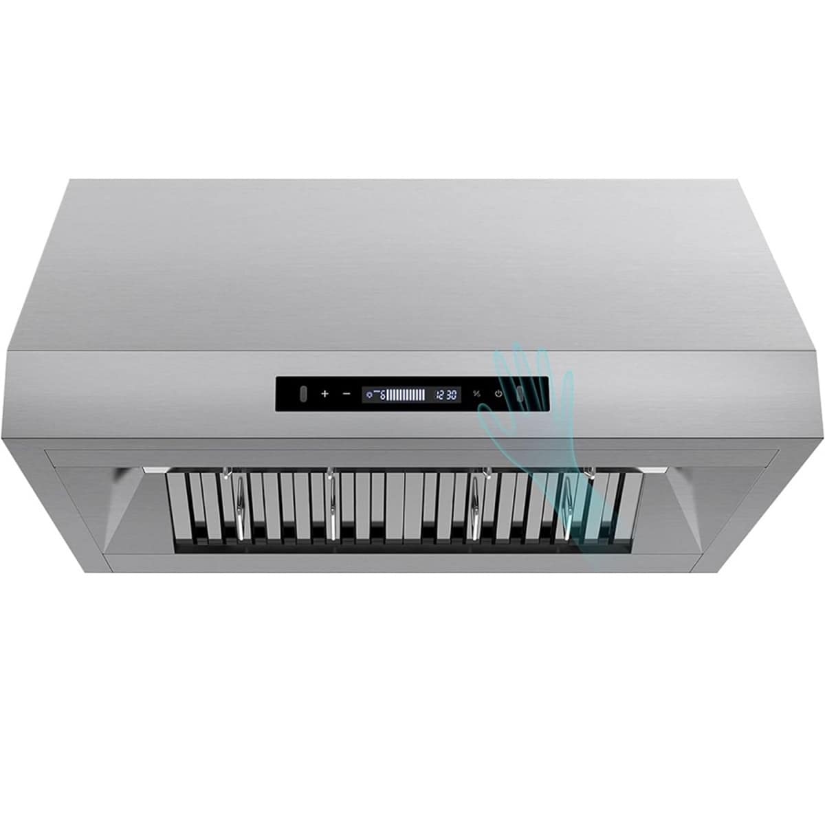 Tieasy 4075G 30 inch Convertible 900-CFM Brushed Stainless steel Under Cabinet Range Hood