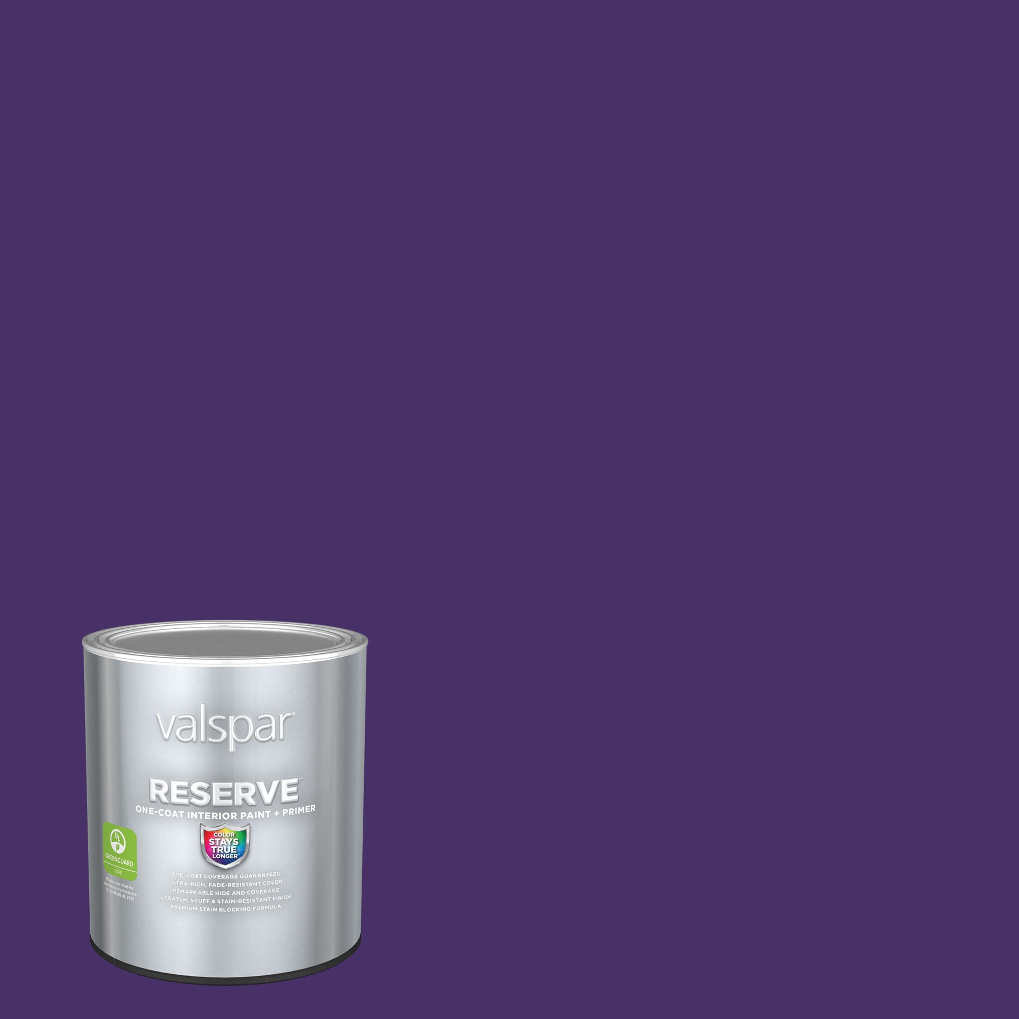 Valspar 4010-10-2916570 Reserve Semi-gloss Sumptuous Purple 4010-10 Latex Interior Paint Paint + Primer ( 1-quart )
