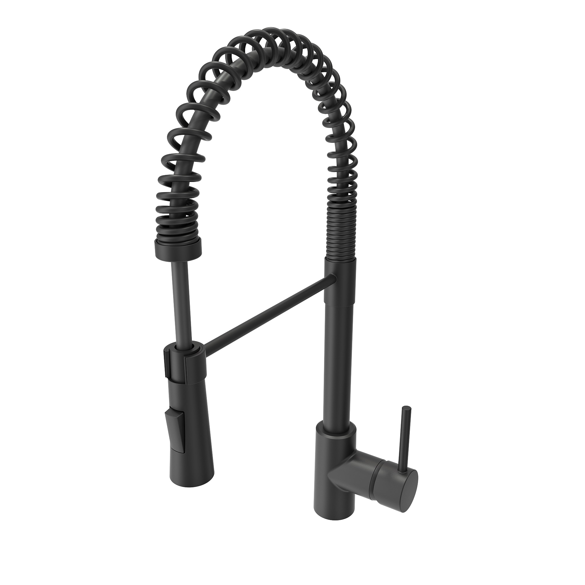 BOCCHI Livenza Matte Black Single Handle Pull-down Kitchen Faucet with ...