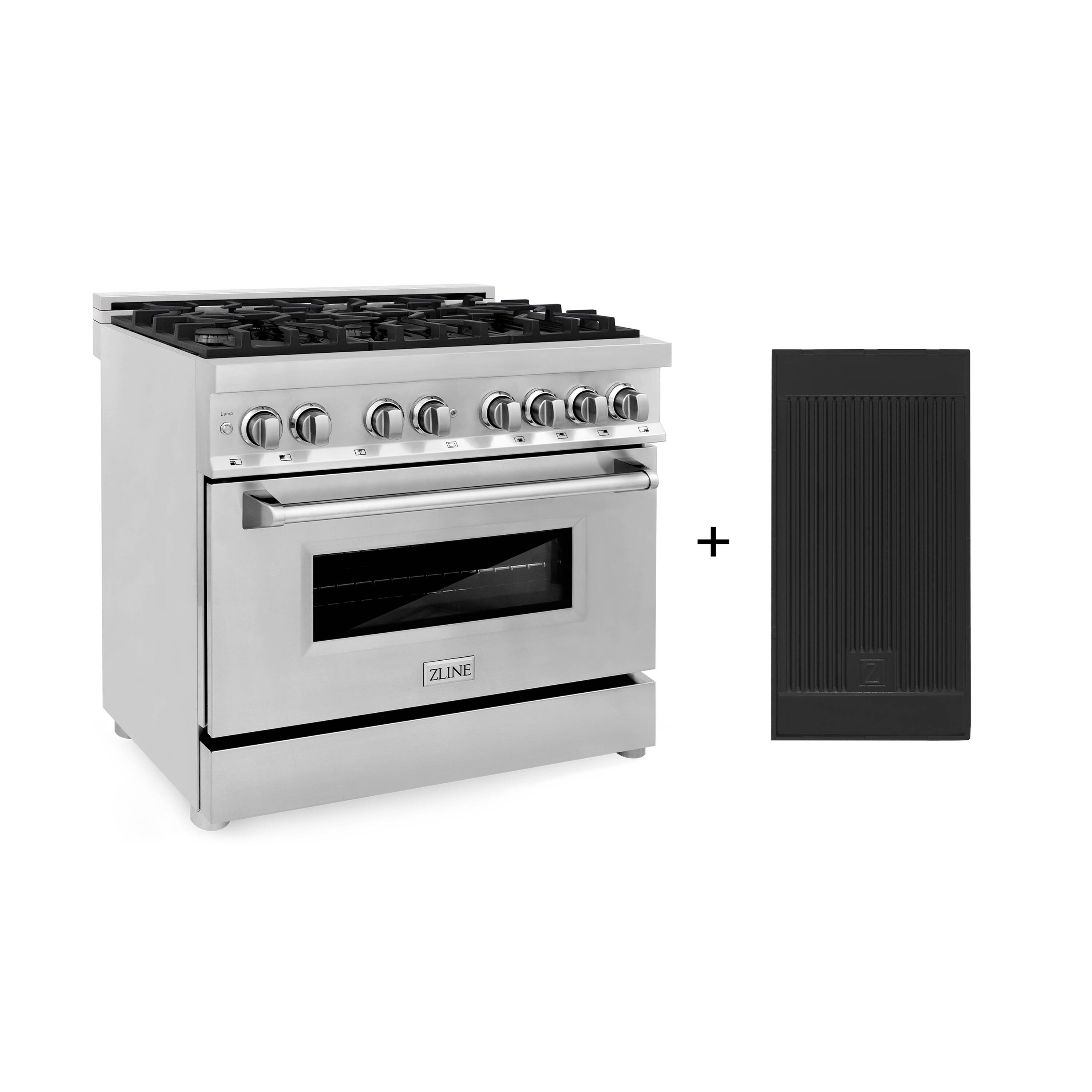 ZLINE KITCHEN & BATH RA-GR-36 Legacy 36-in Deep recessed 6 burners Convection Oven Freestanding Dual Fuel Range ( Stainless Steel )