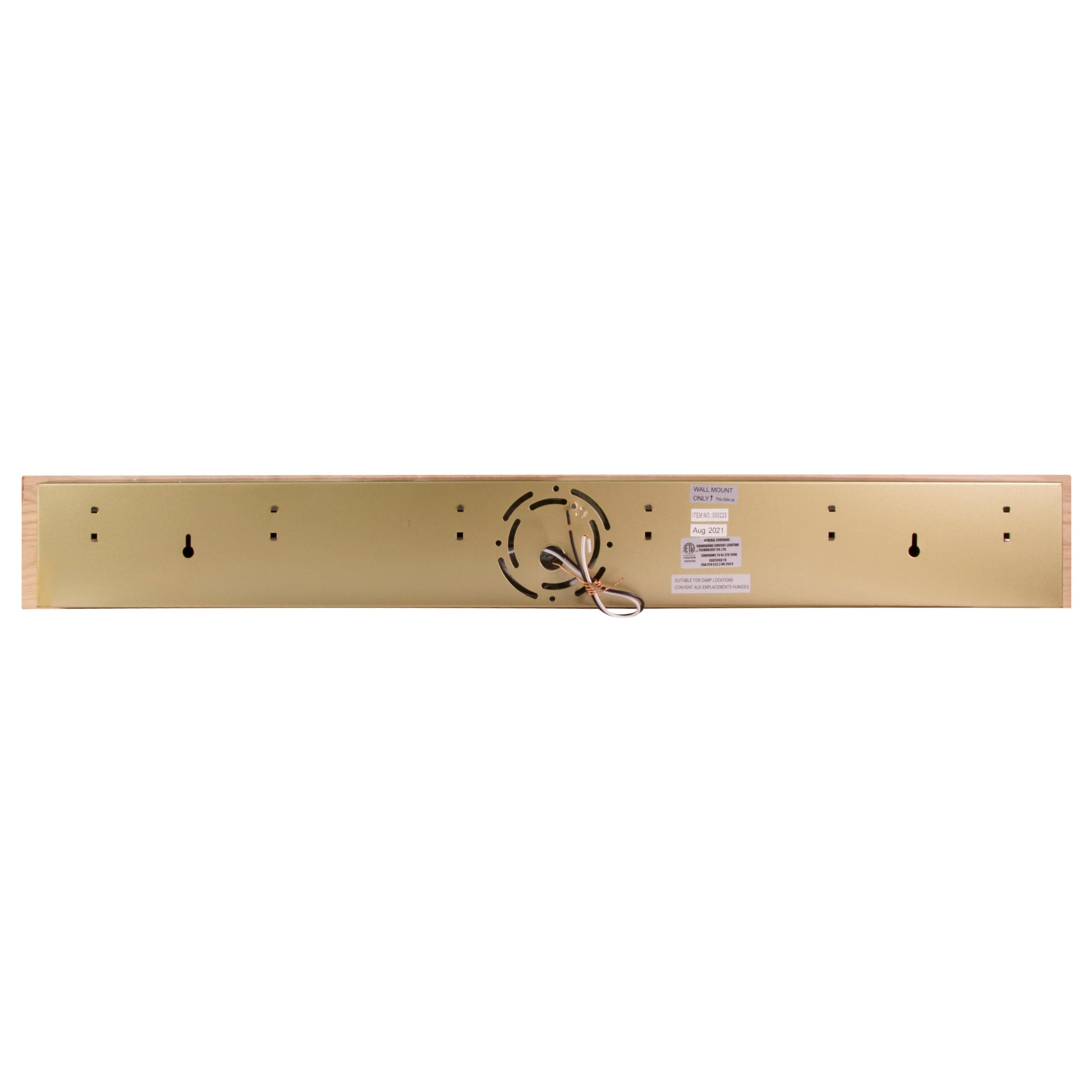 Honey Oak 36" 6-Light Dimmable Vanity Strip Light