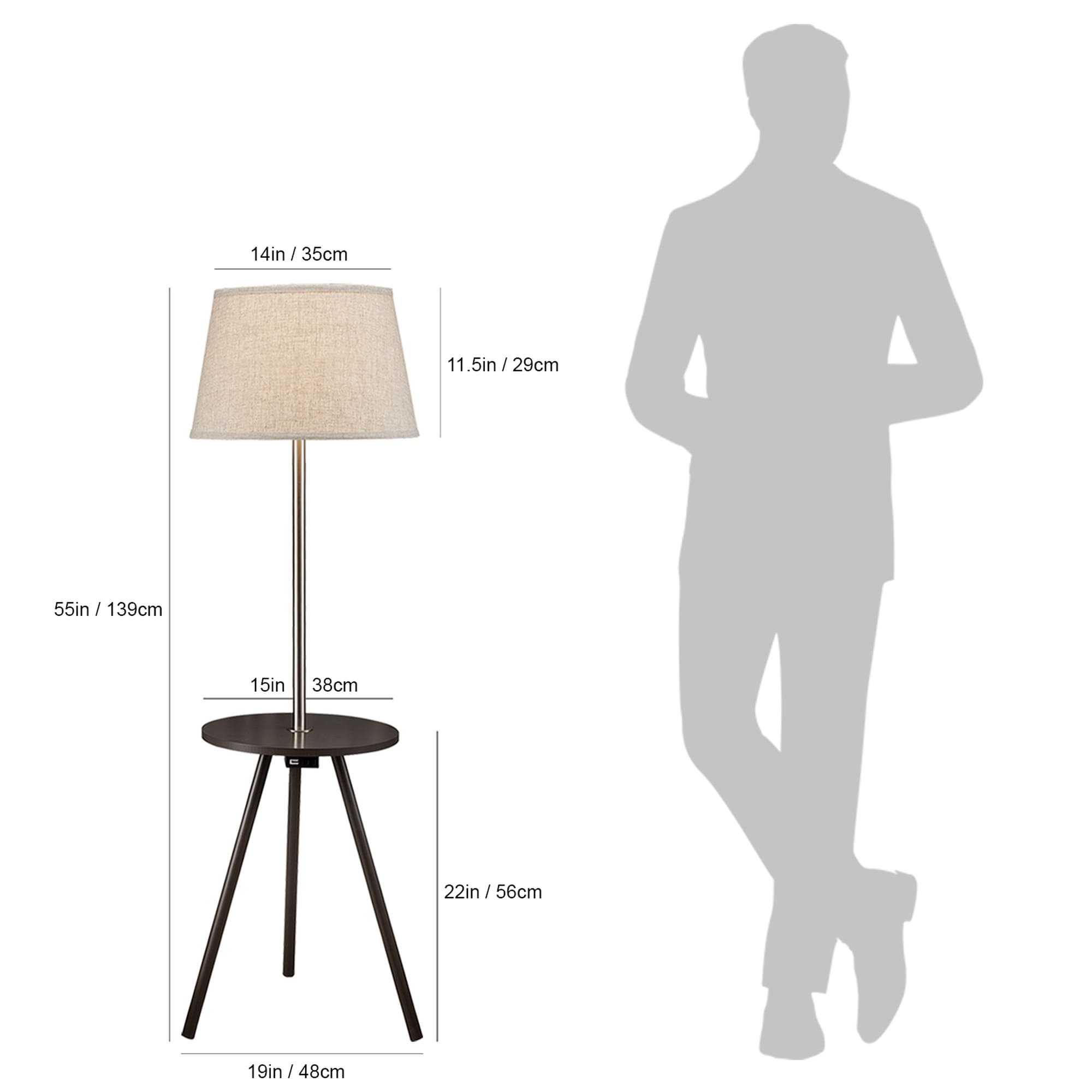 HyperDrop Cart W-B080107020 Table-Lamps - View #4