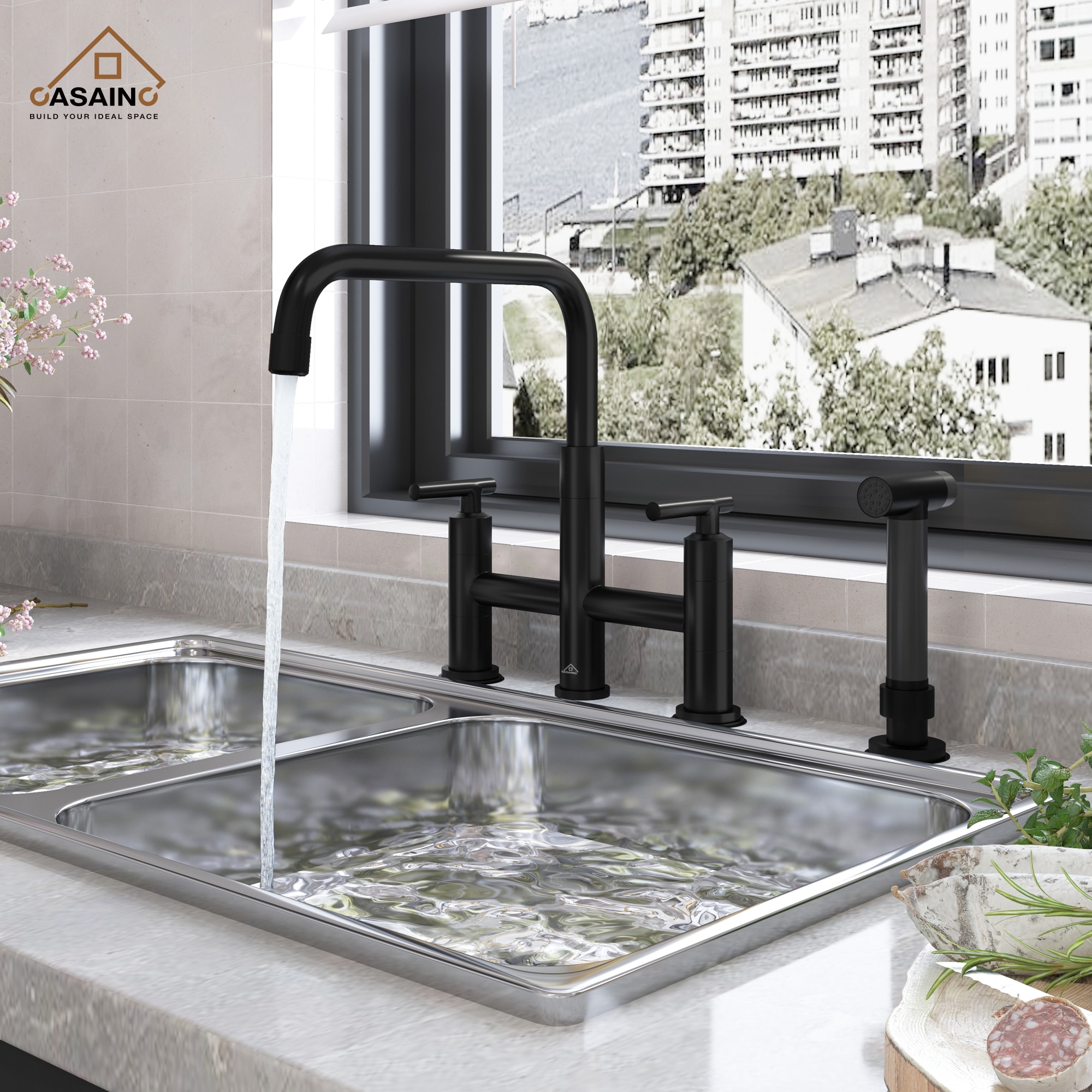 CASAINC KCLT0002-MB Kitchen-Faucets - View #3