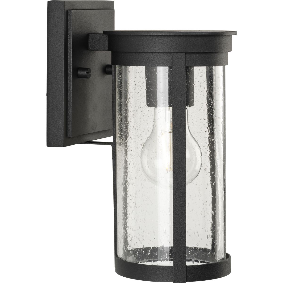 Belden Black Cast Aluminum Outdoor Wall Lantern with Clear Glass