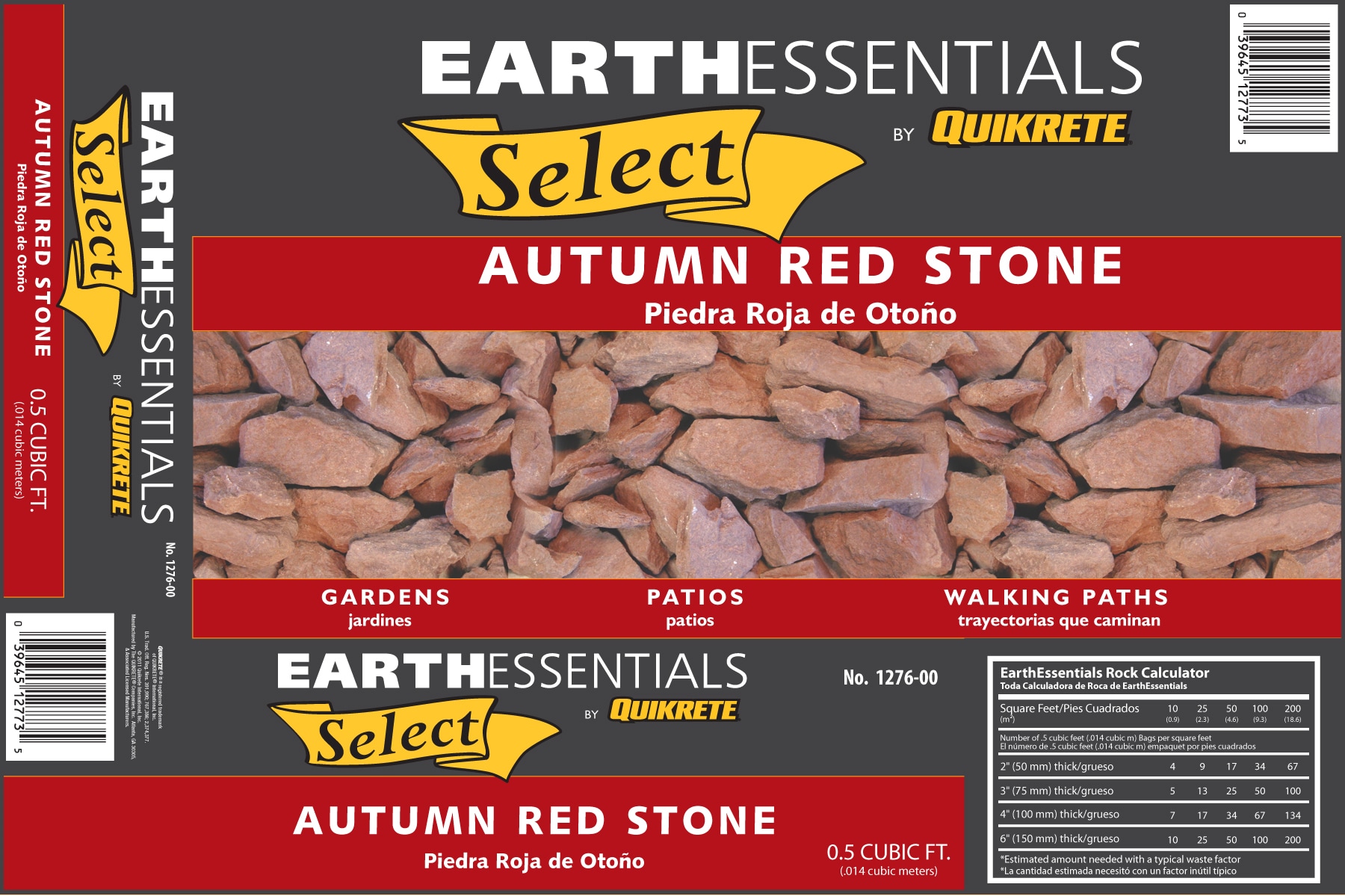 EARTHESSENTIALS BY QUIKRETE Autumn Red Stone 0.5-cu ft 45-lb Red Decorative  Rock in the Landscaping Rock department at