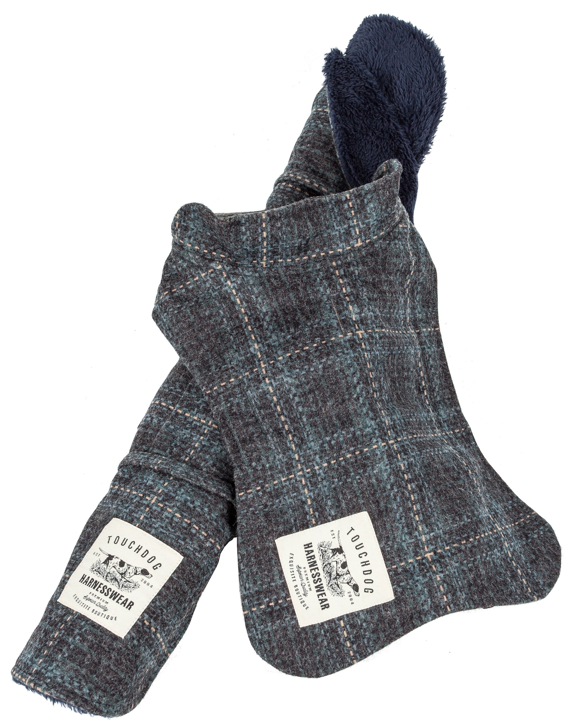 Touchdog JB2GYBXS Gray Dog/Cat Pet Coat Extra small