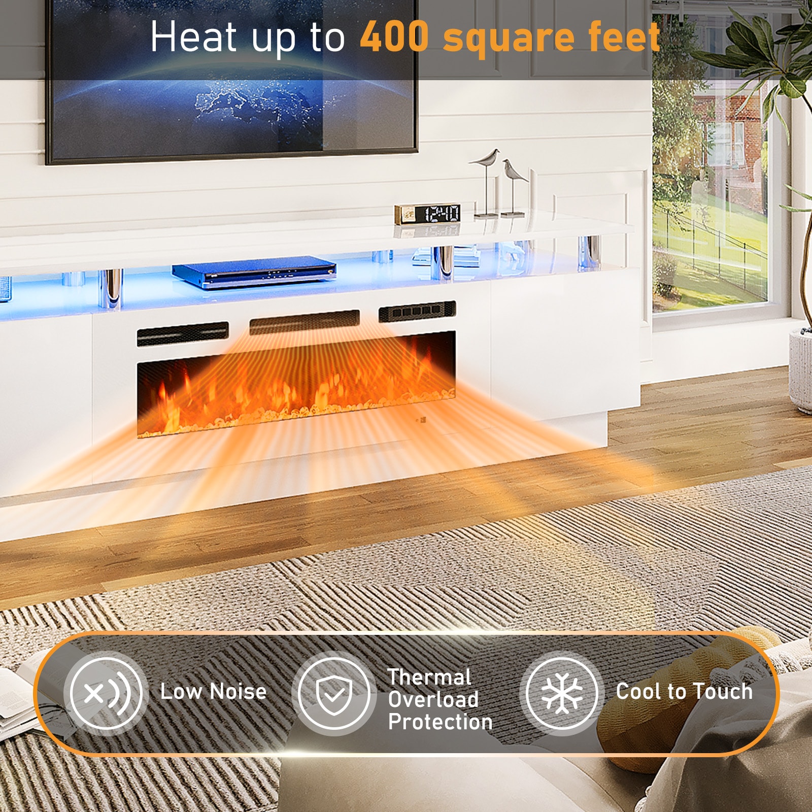Bapipro TE31A14WW Electric-Fireplaces - View #4
