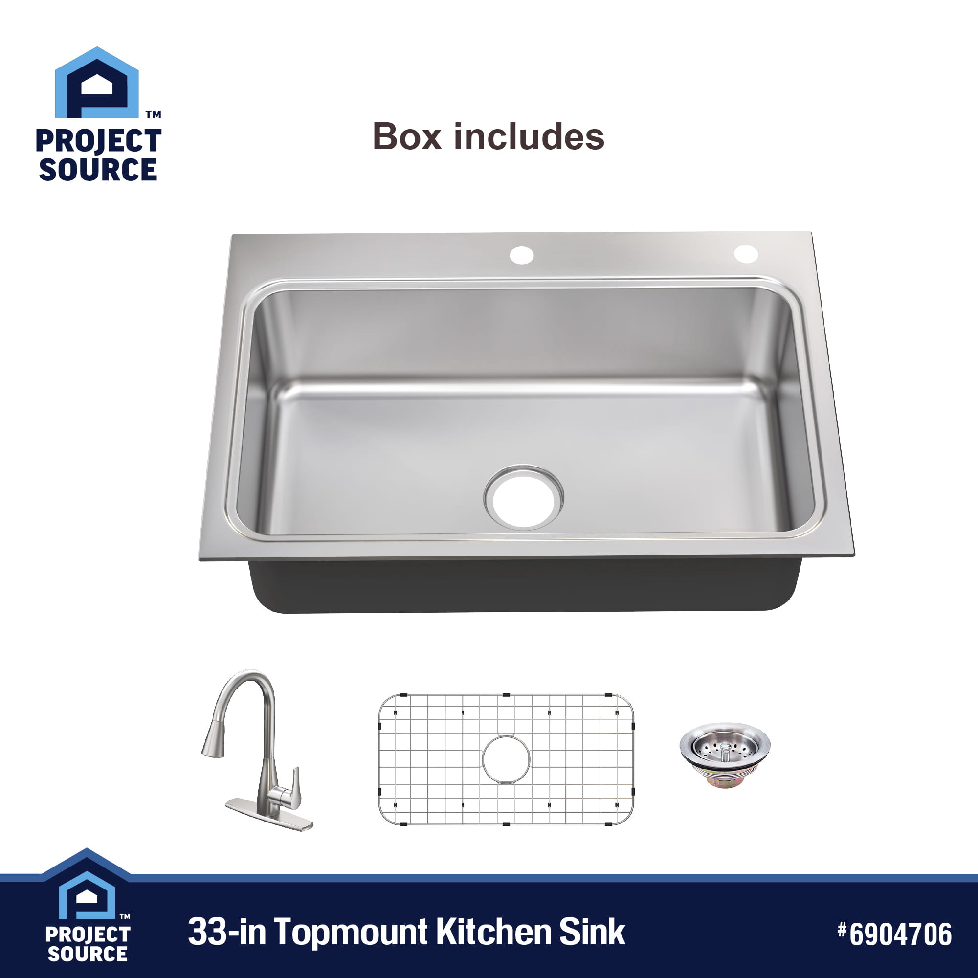 Project Source VT3322LA1-P Kitchen-Sinks - View #2