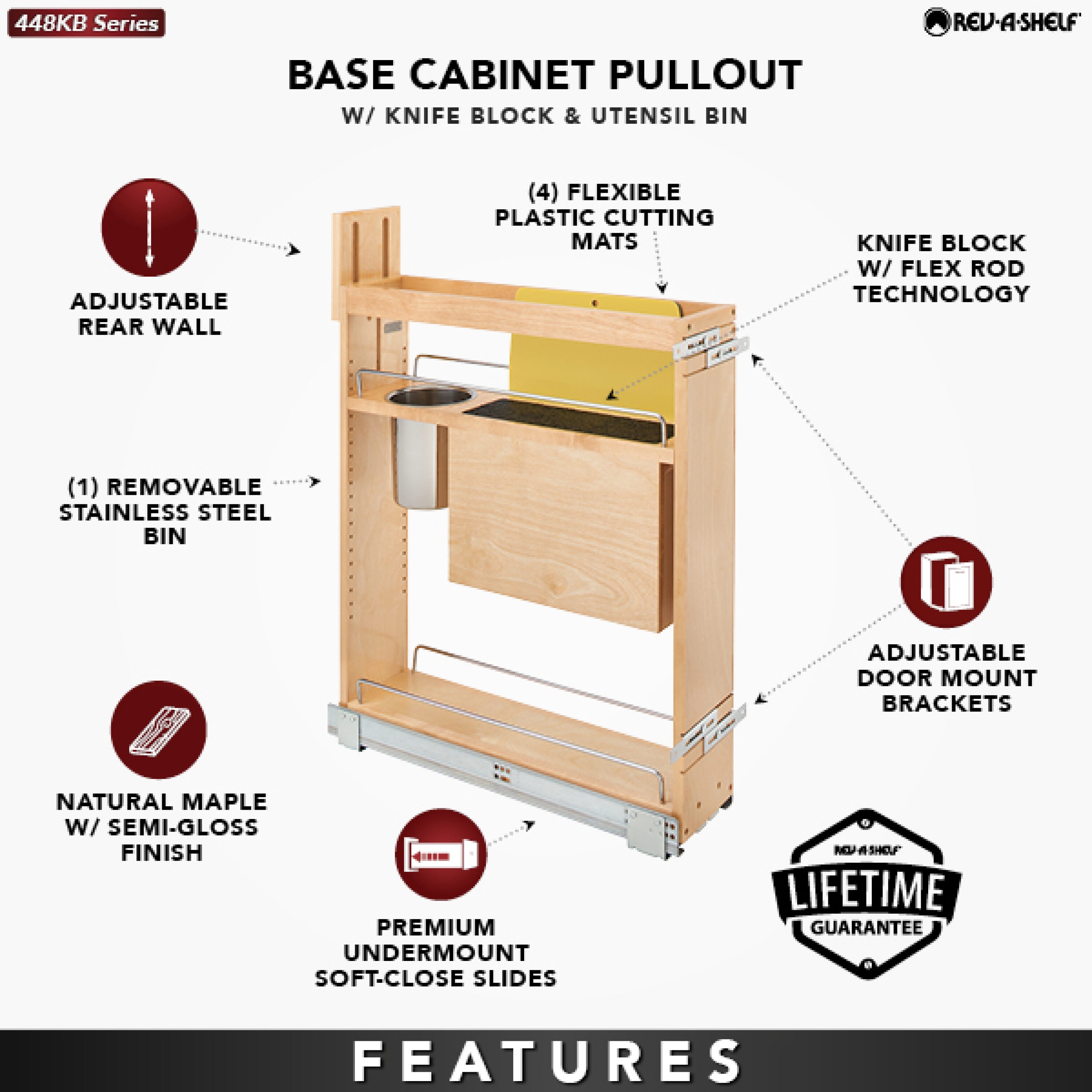 Rev-A-Shelf 448KB-BCSC-6C Pull-Out-Cabinet-Baskets - View #5