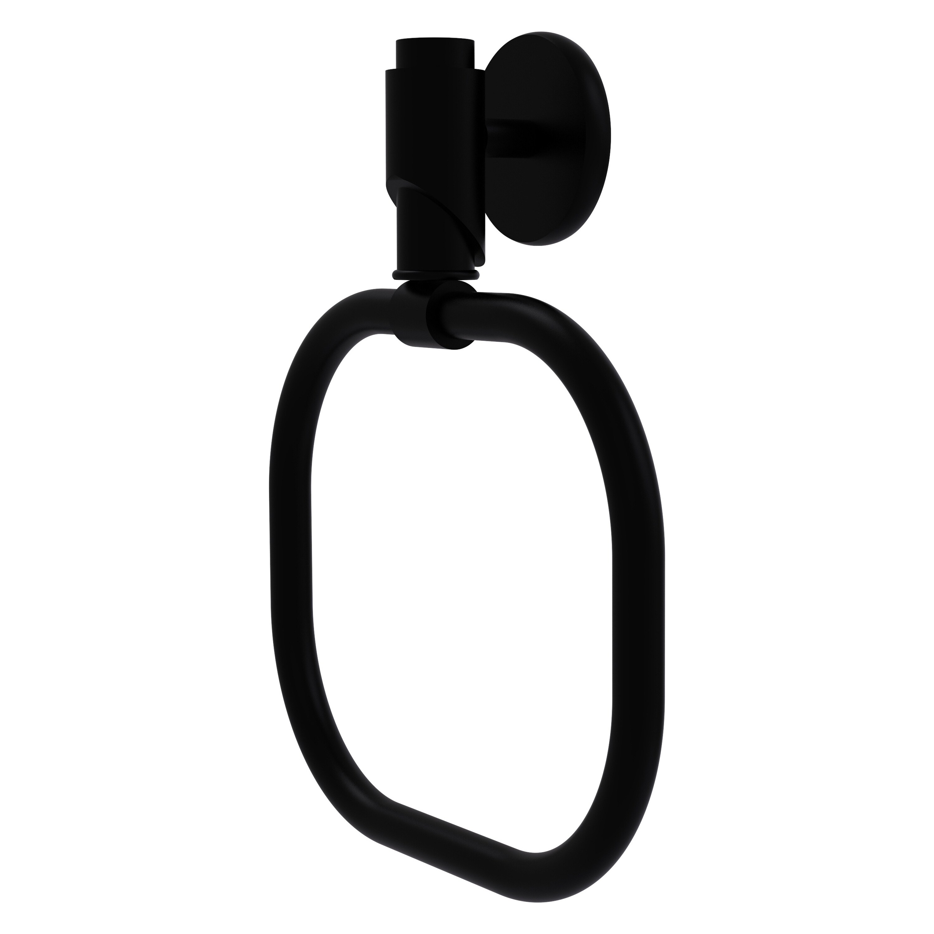 Allied Brass TR-16-BKM Tribecca Matte Black Wall mount Single Towel Ring