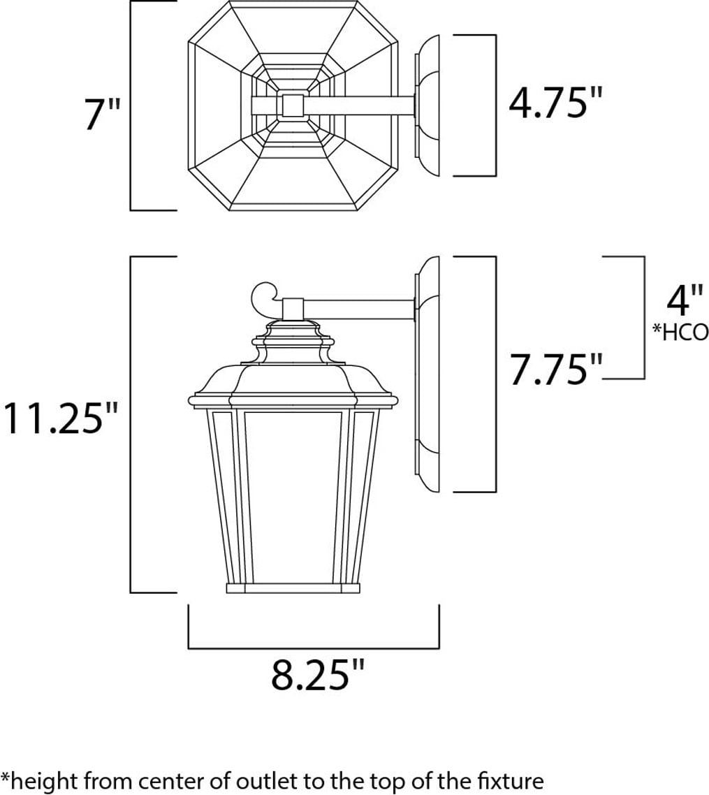 Radcliffe Dimmable Black Oxide Sconce with Weathered Frost Glass