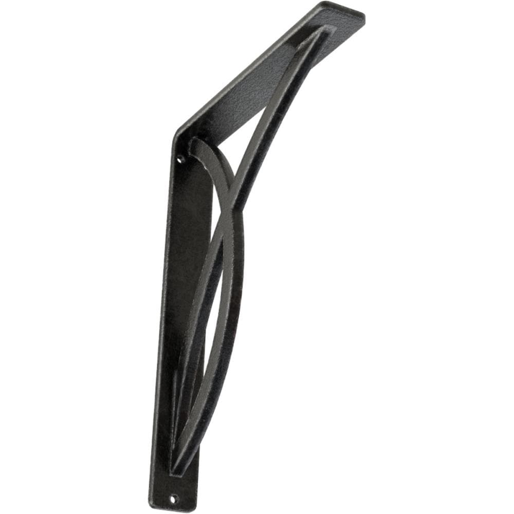 Ekena Millwork BKTM01X07X10SMIAPW Miller 7.5-in x 1.5-in x 10-in Gray Wrought iron Mounting bracket
