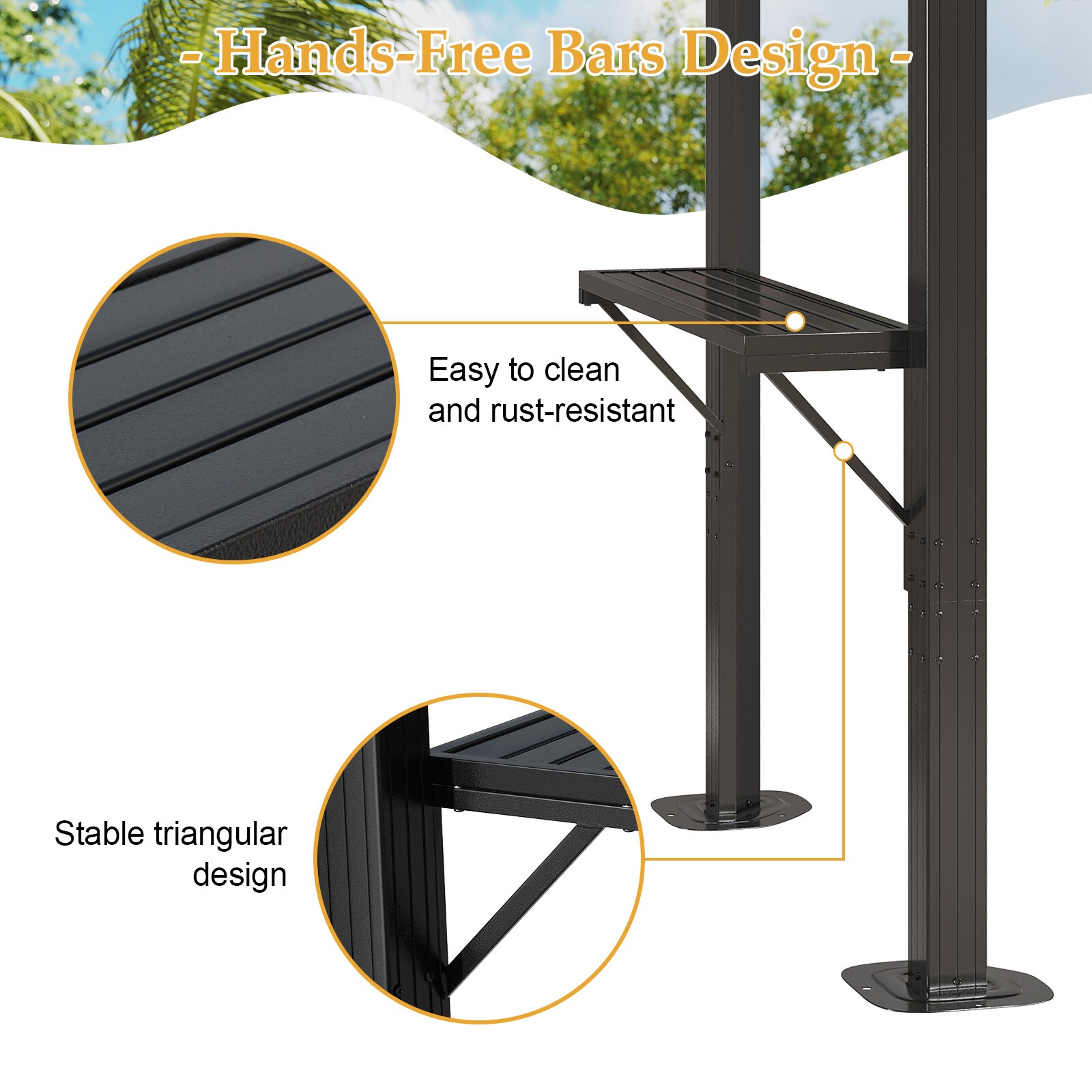 AOXUN ZZ-GB080520-G Wood-Resin-Gazebos - View #4