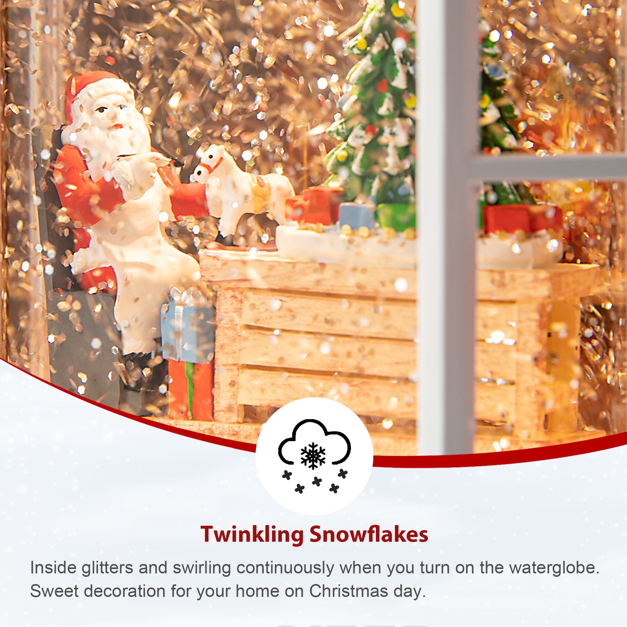 Glitzhome 2038500015 Table-Christmas-Decorations - View #6