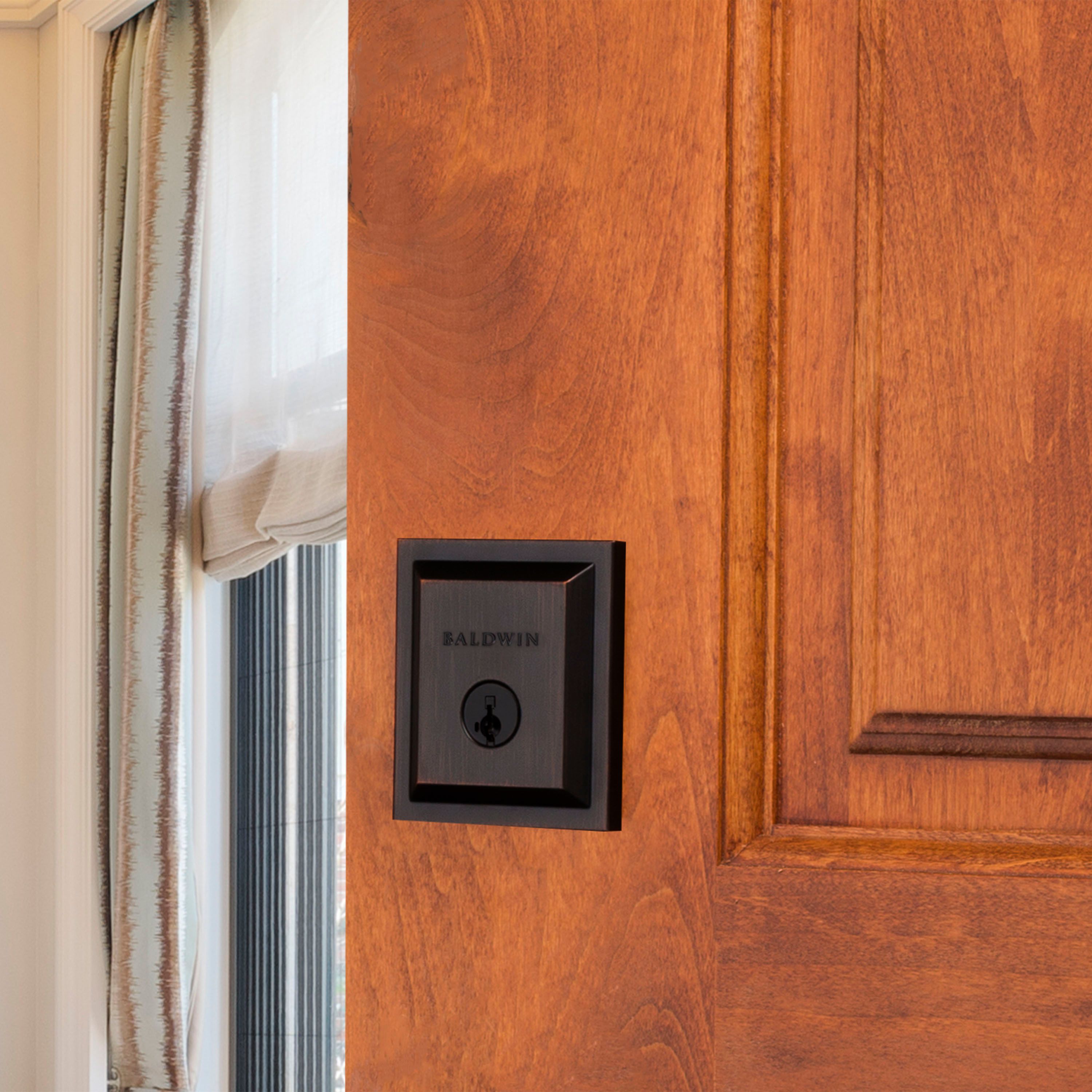 Venetian Bronze Single Cylinder Deadbolt with SmartKey Technology