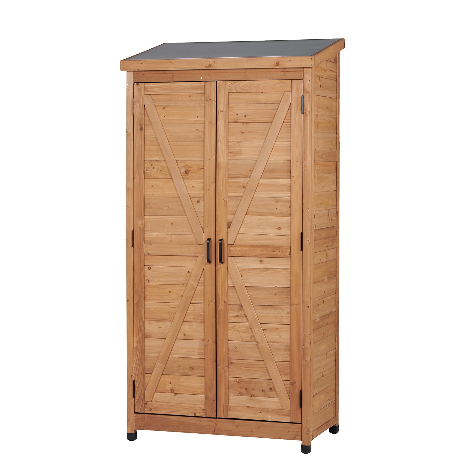 GZMR 3-ft x 2-ft Wood Outdoor Storage Shed (Floor Included)