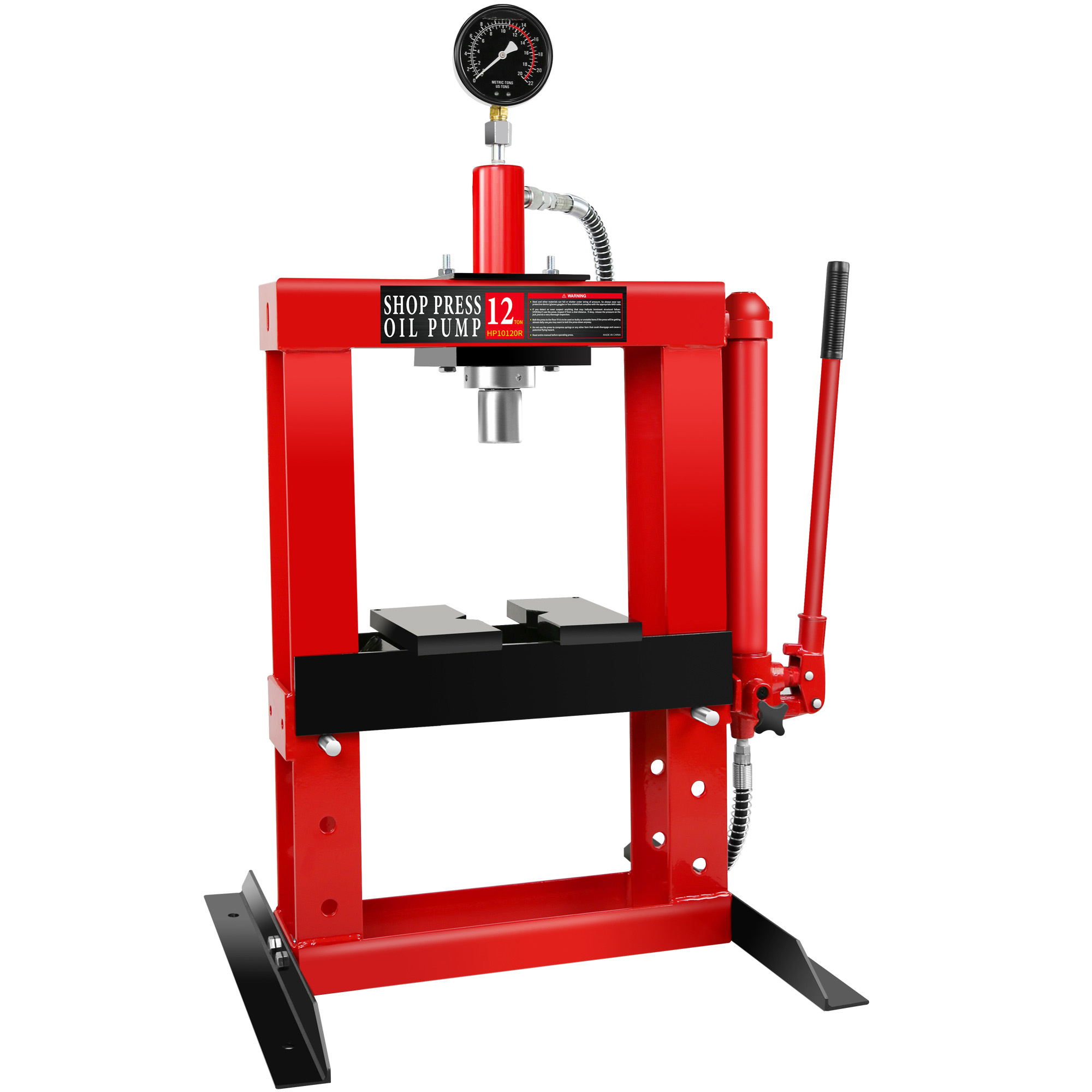 Gaierptone CRXSEARQ7JI Red 12-Ton Steel Hydraulic Jack kit