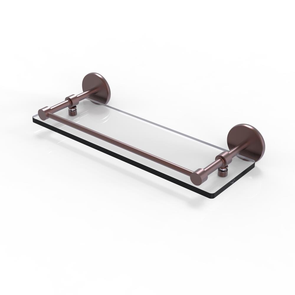 Allied Brass P1000-1/16-GAL-CA Prestige Skyline Antique Copper Wall mount Bathroom Shelf ( 16-in x 3-in x 5-in )