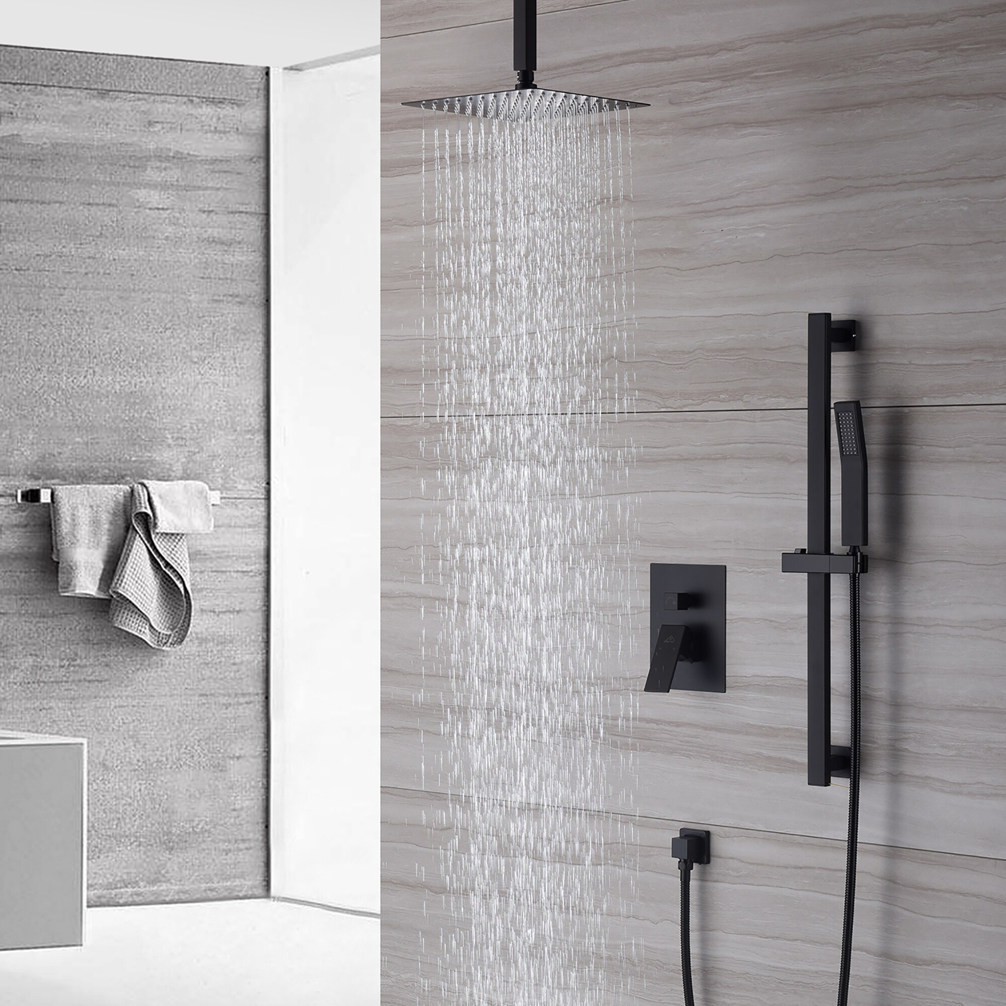 CASAINC M6627-B-10-MB Showerhead-Bar-Panels - View #2