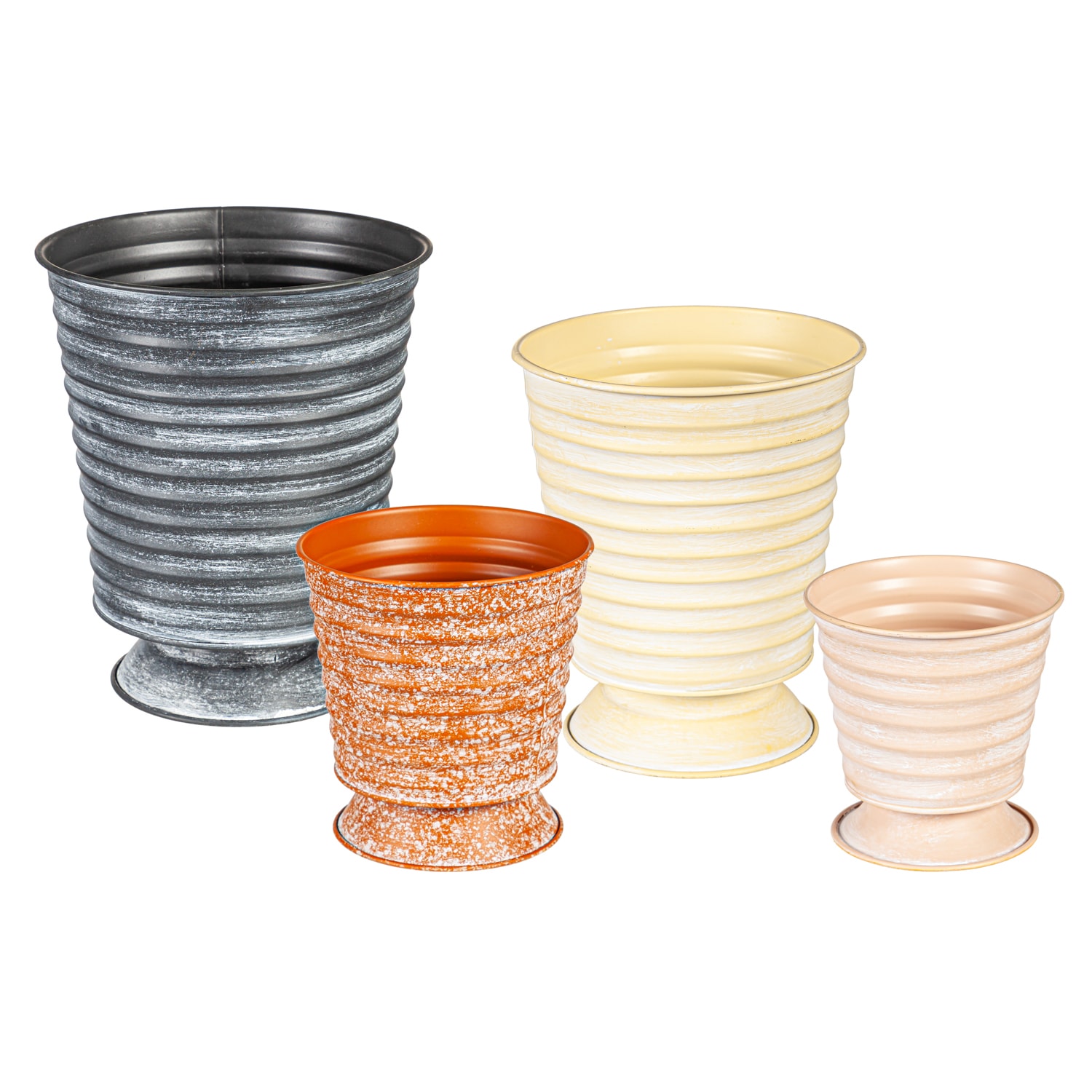 Evergreen 47M4941 Round 8.3-in W Multiple colors/finishes Ceramic Indoor/Outdoor Planter