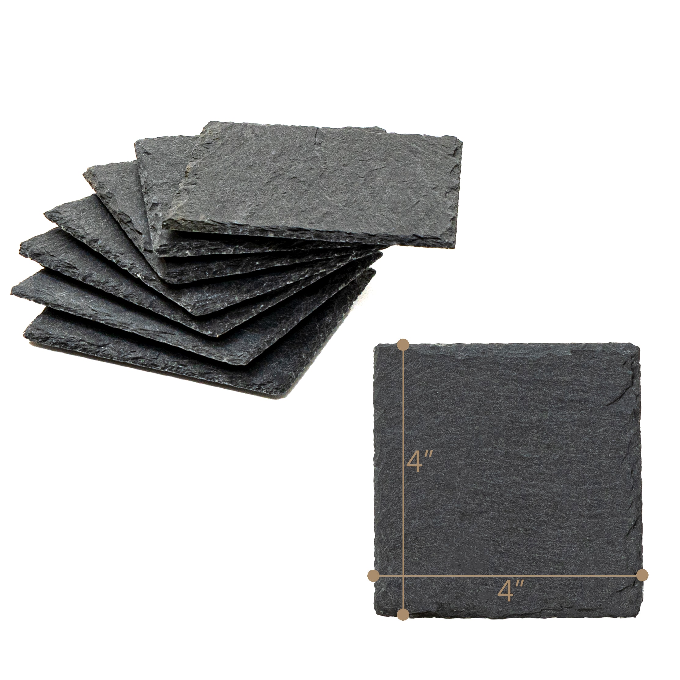 Trademark Innovations COAST-SLATE8 Gray Stone Craftsman Decor set