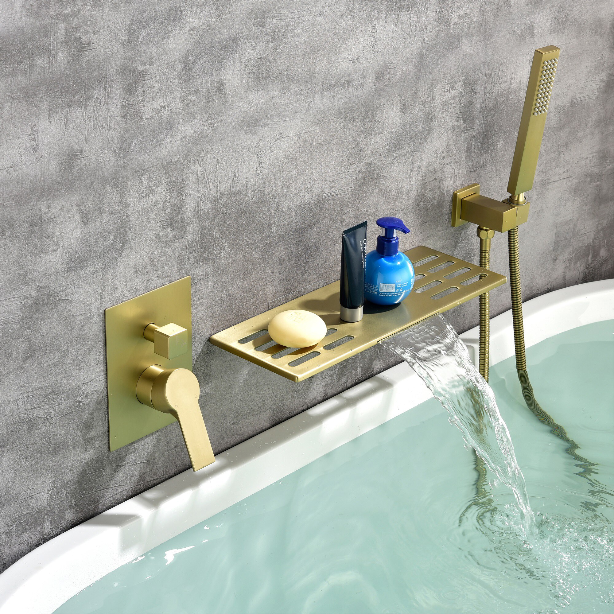 WELLFOR NP96203BN-10 Roman-Tub-Faucets - View #2