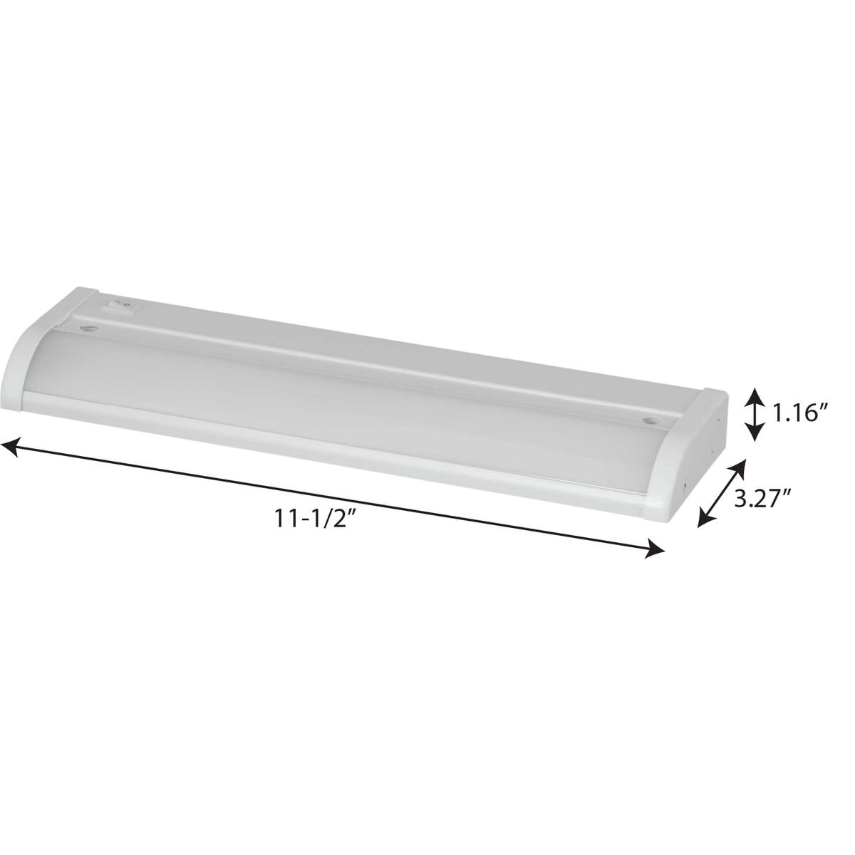 Satin White 11.5" LED Under Cabinet Bar Light