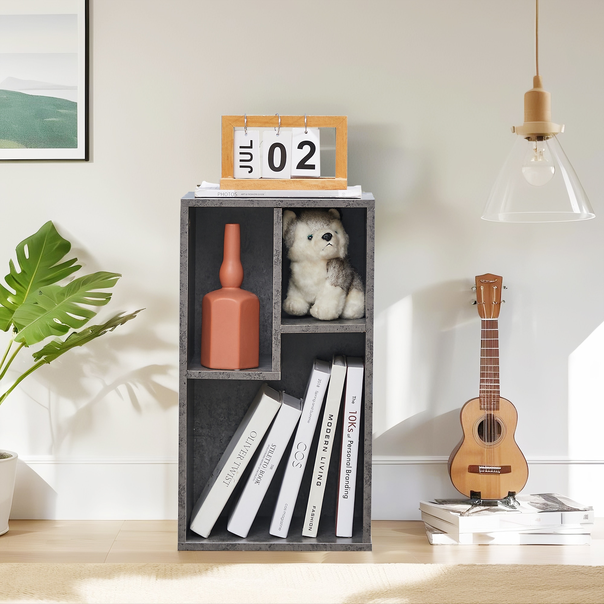 Vecelo LOE-B06-GRY bookcases - View #6